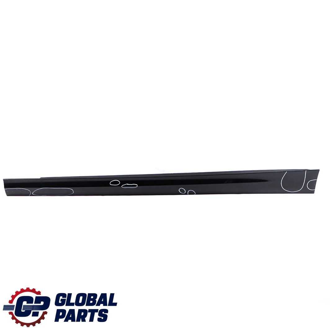 BMW 3 Series E90 E91 LCI Sill Strip Side Skirt Left N/S Black Sapphire - 475