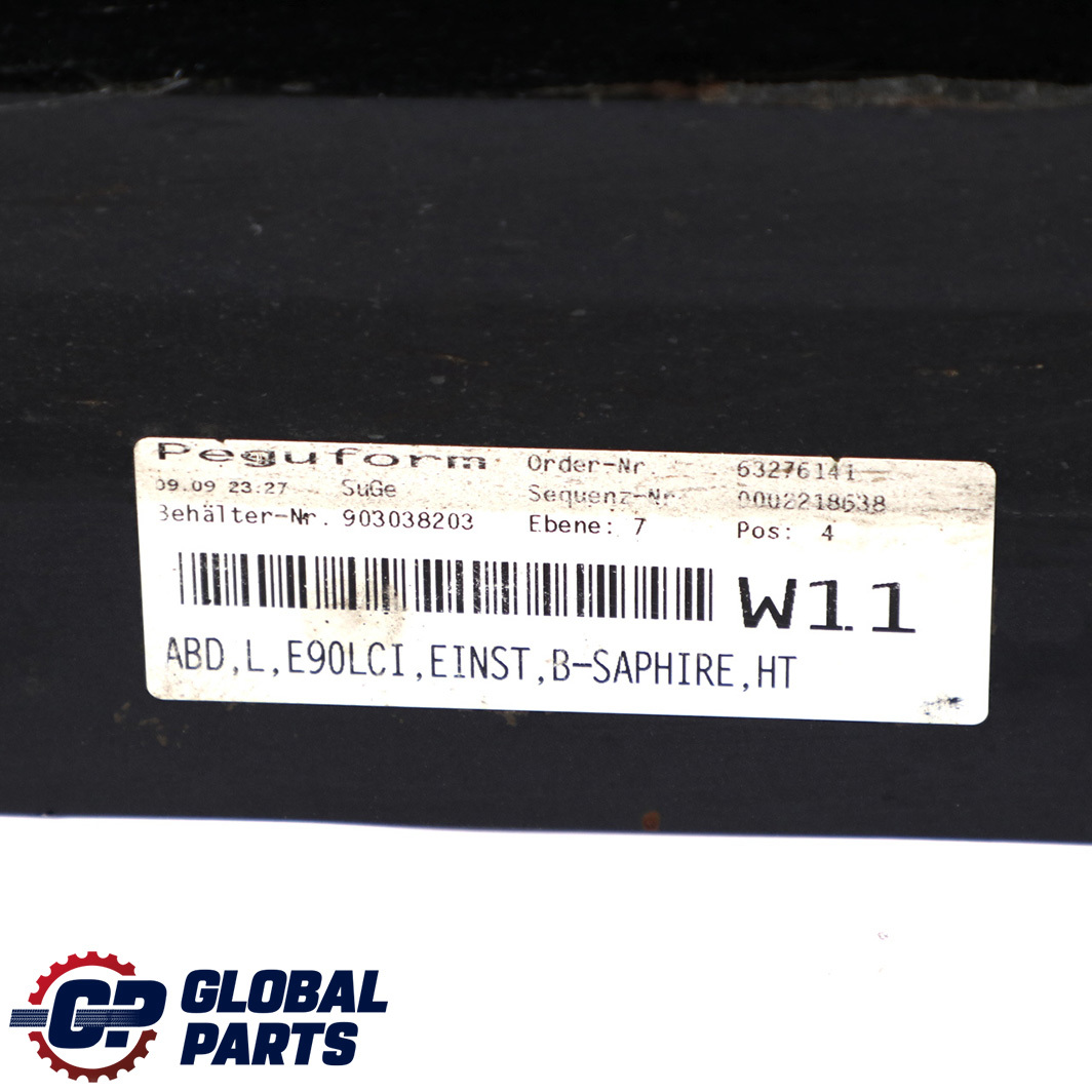 BMW 3 Series E90 E91 LCI Sill Strip Side Skirt Left N/S Black Sapphire - 475