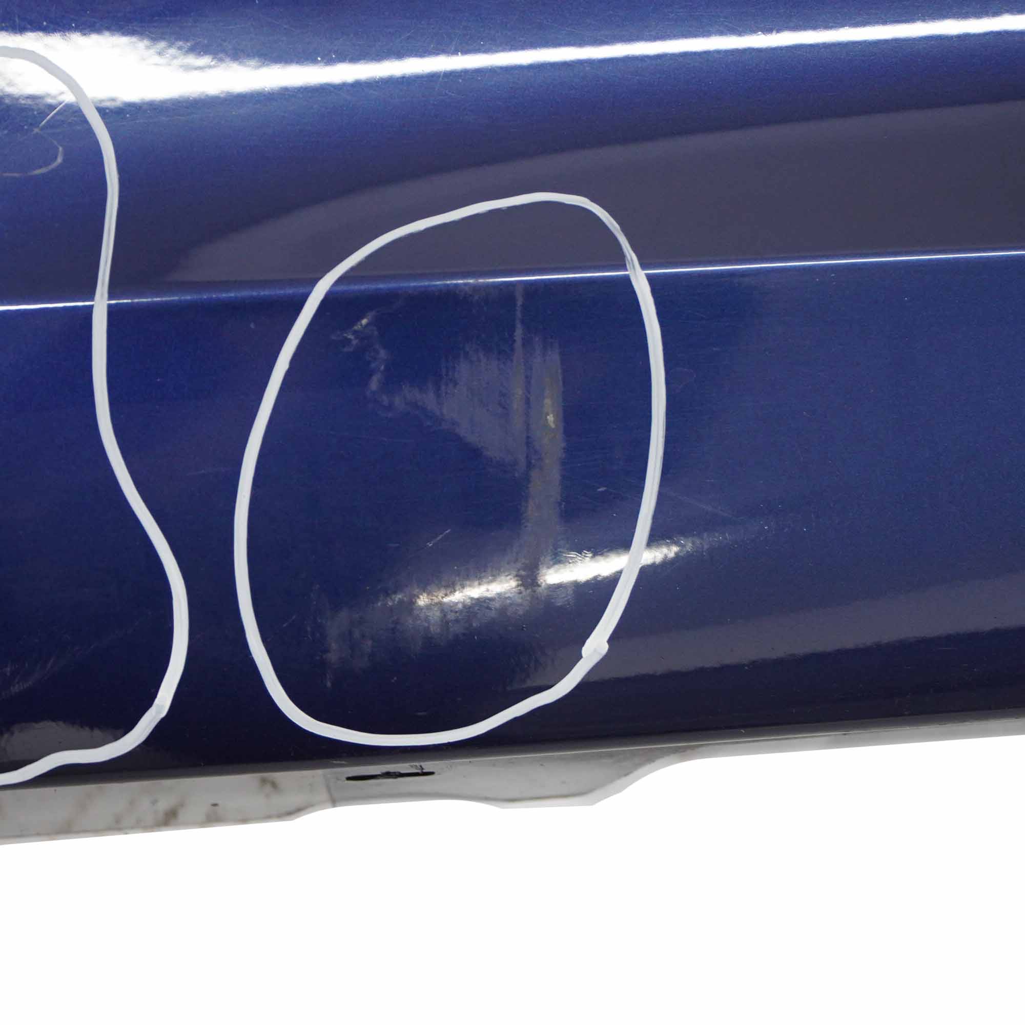 BMW E90 LCI Side Skirt Sill Strip Right O/S Tiefseeblau Deep Sea Blue - A76