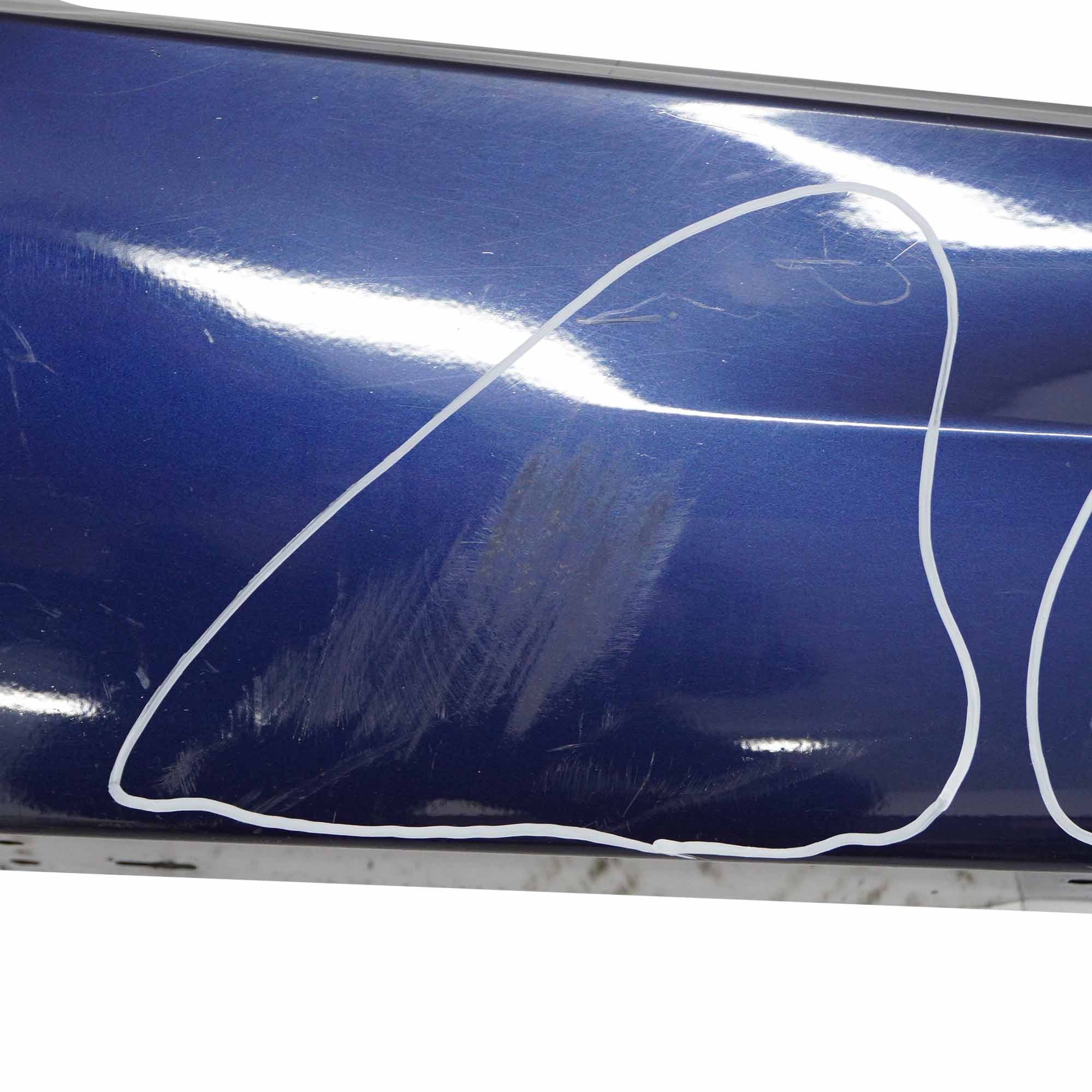 BMW E90 LCI Side Skirt Sill Strip Right O/S Tiefseeblau Deep Sea Blue - A76