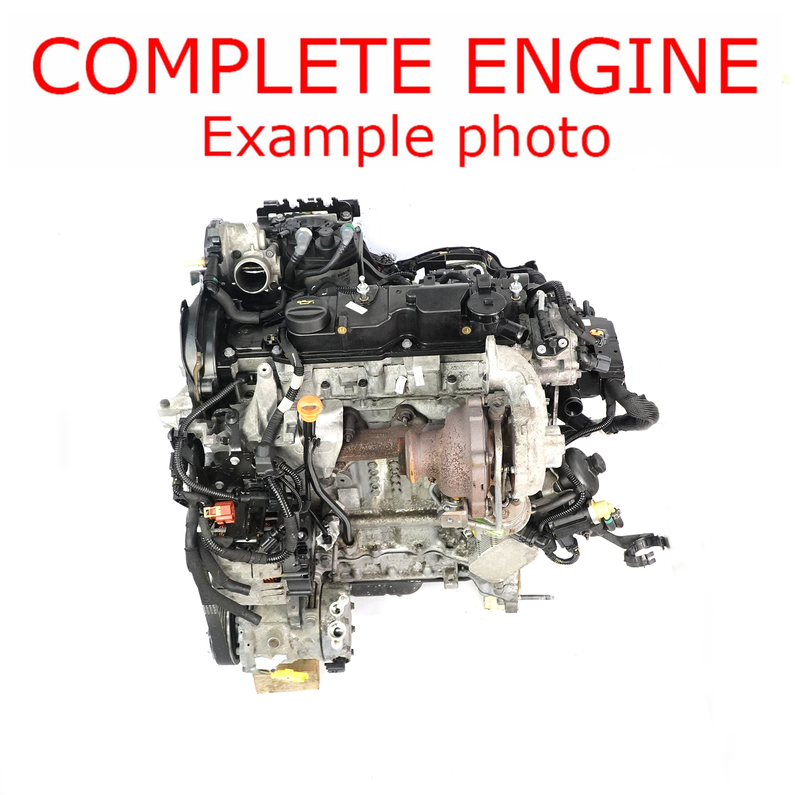 Peugeot 3008 1.6 HDi Bare Engine Diesel DV6C 9H05 9HR with 74k miles, WARRANTY