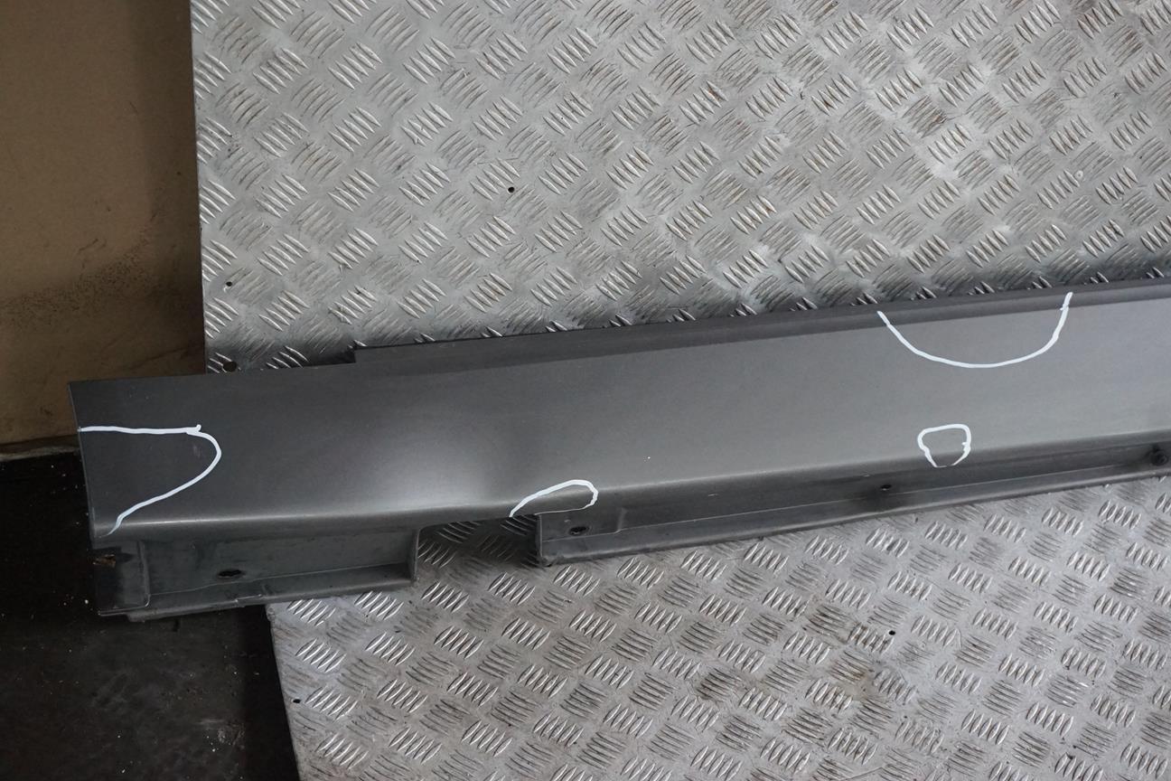 BMW 7 E65 Door Sill Cover Skirt Left N/S Sterlinggrau Grey Metallic - 472