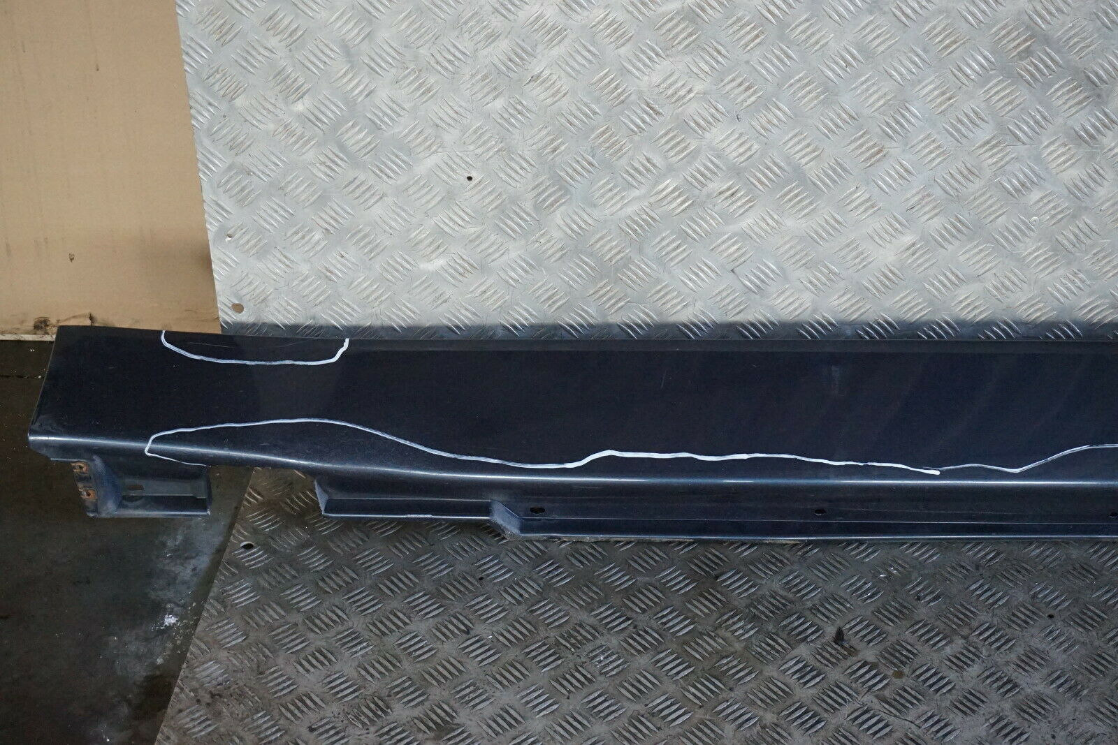 BMW 7 Series E65 Door Sill Cover Skirt Right O/S Toledoblau Toledo Blue Blau