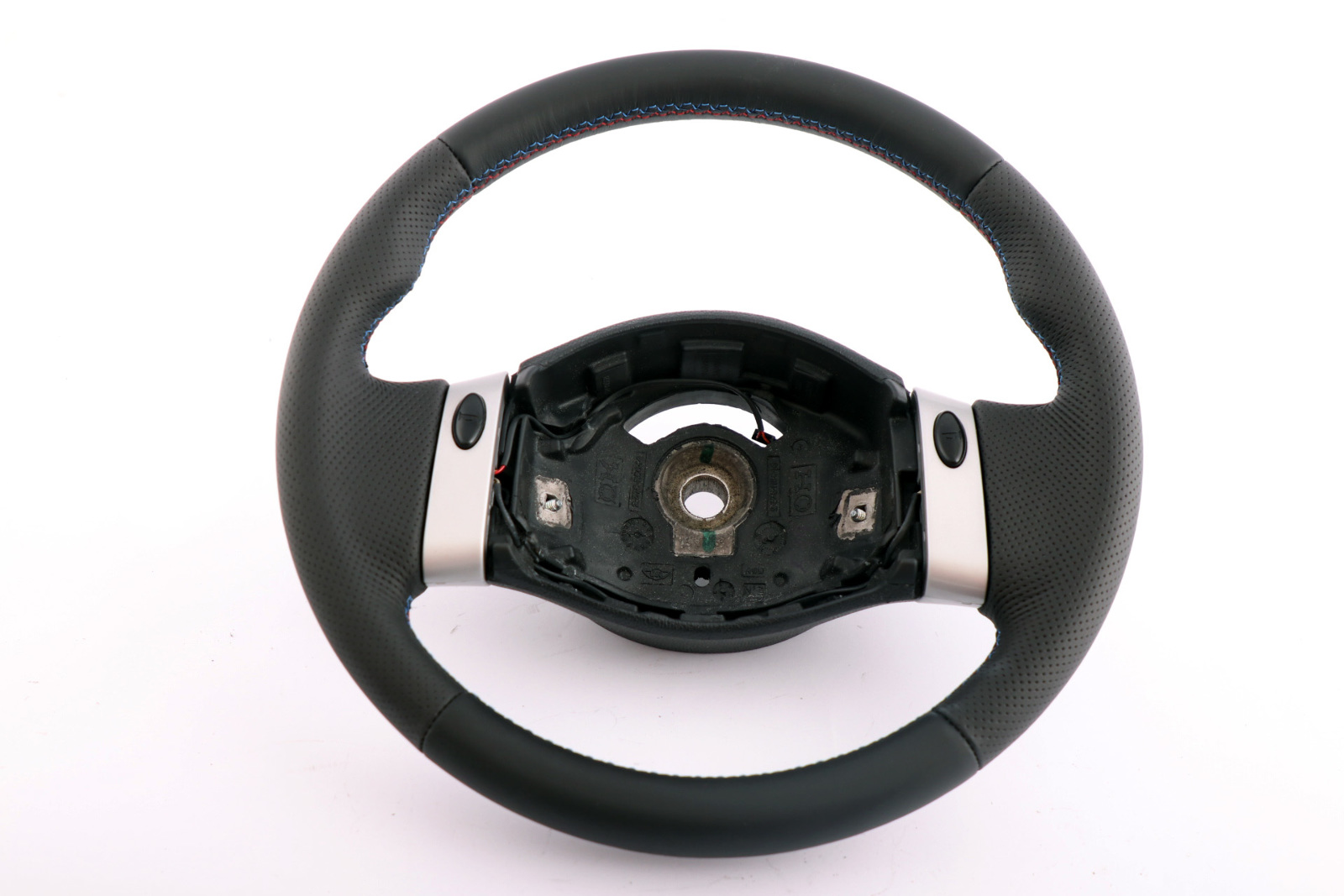 Mini Cooper R50 R52 Cooper NEW Black Leather Steering Wheel 2 Spoke Trim