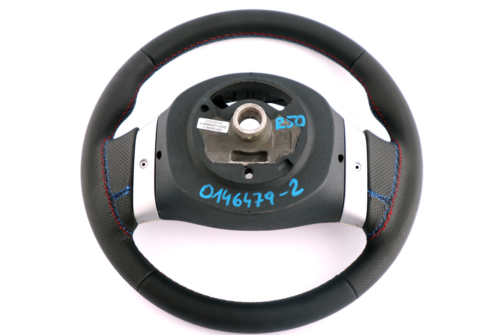 Mini Cooper R50 R52 Cooper NEW Black Leather Steering Wheel 2 Spoke Trim