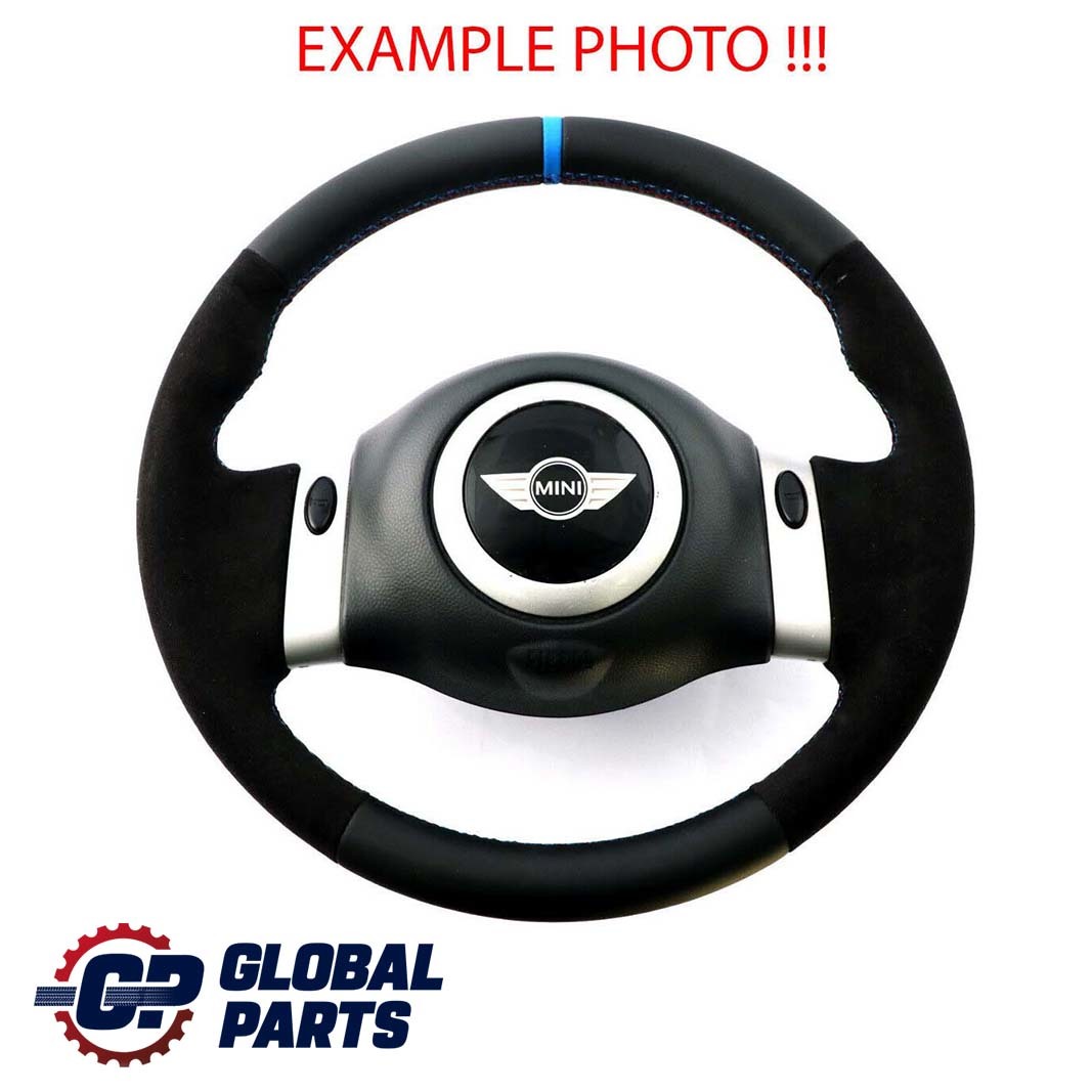 Mini Cooper R50 R52 Cooper NEW Black Leather Steering Wheel 2 Spoke Trim