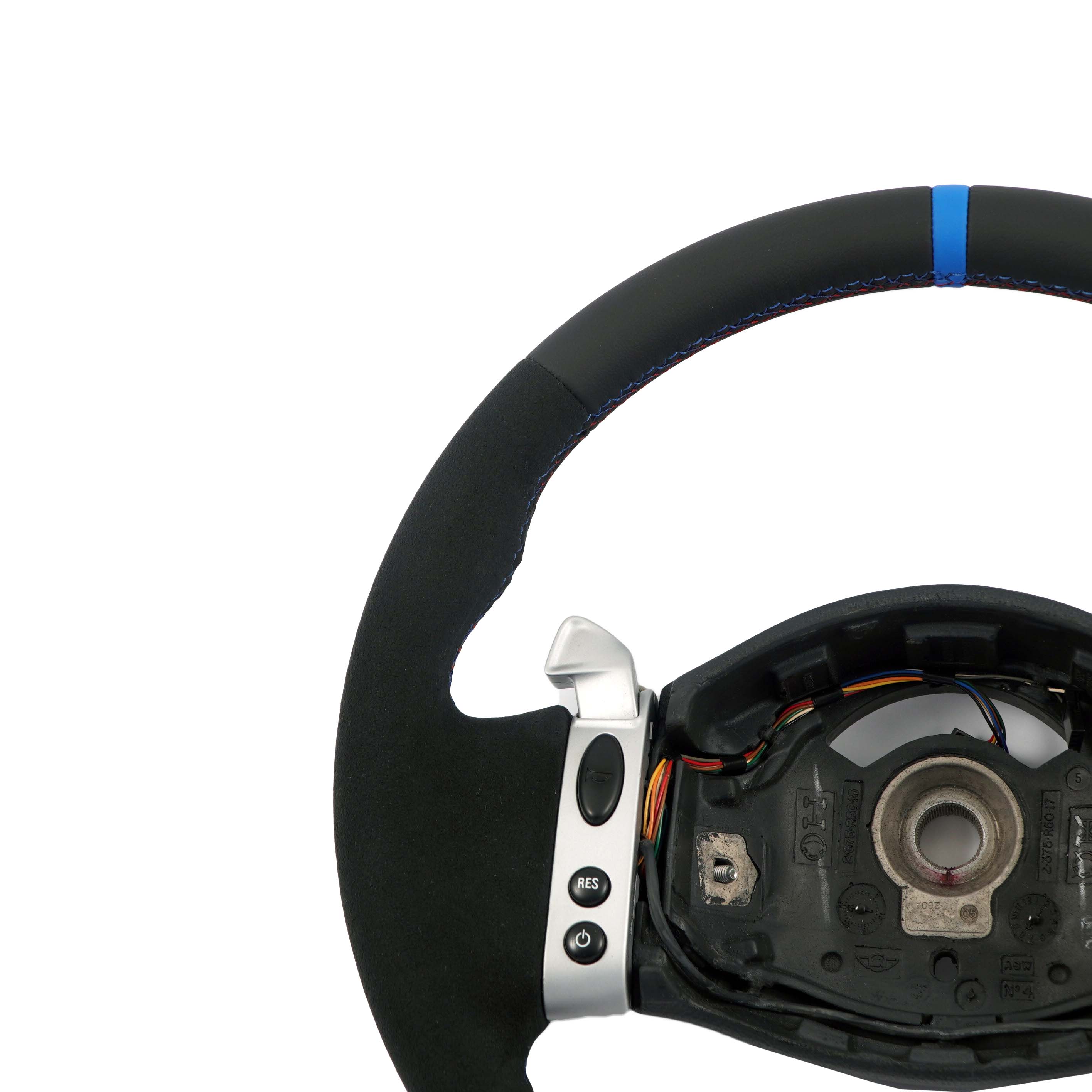 Mini Cooper R50 NEW Black Leather Sport Steering Wheel Steptronic Multifunction