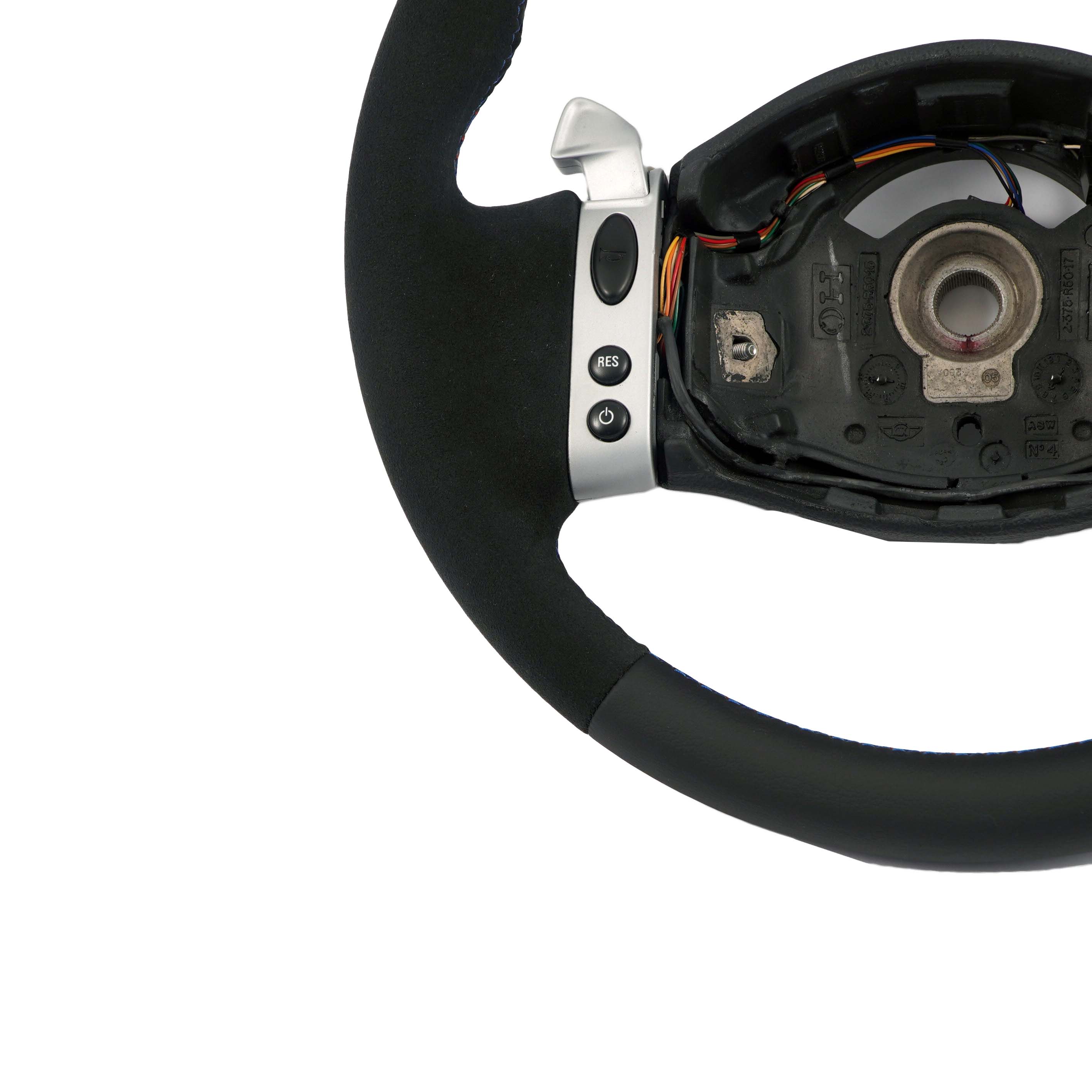 Mini Cooper R50 NEW Black Leather Sport Steering Wheel Steptronic Multifunction