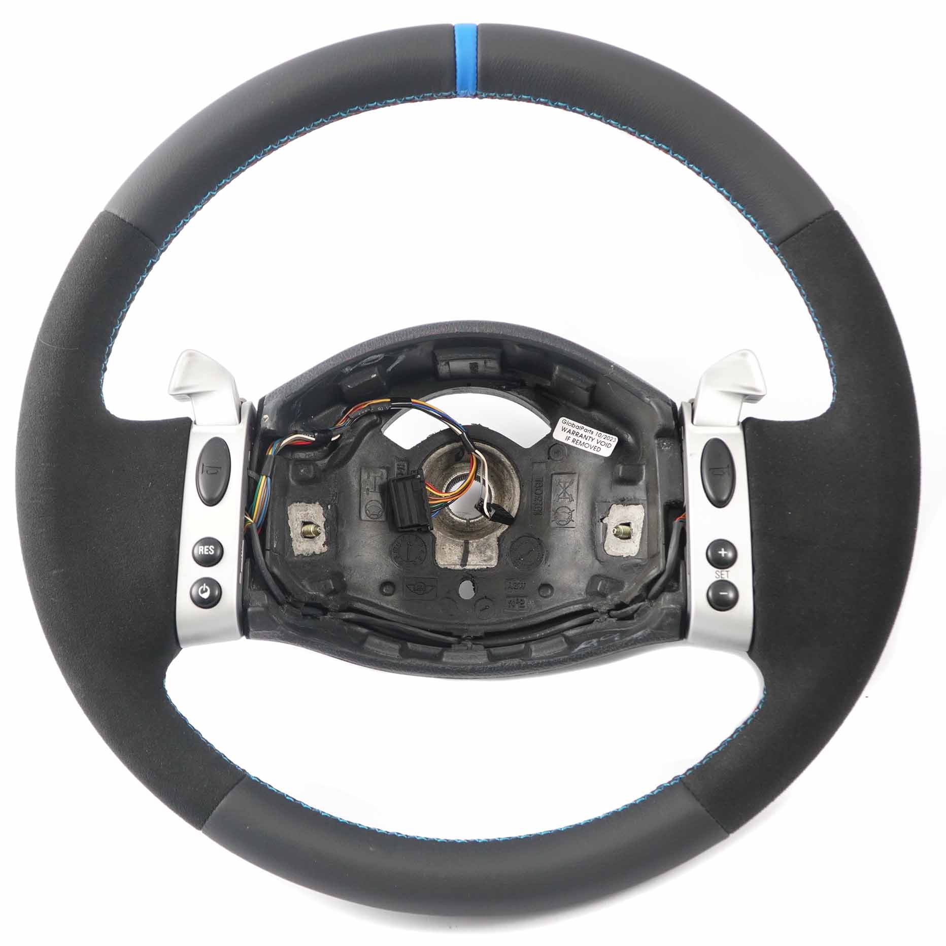 Mini R50 NEW Black Leather / Alcantara Steering Wheel Steptronic Multifunction