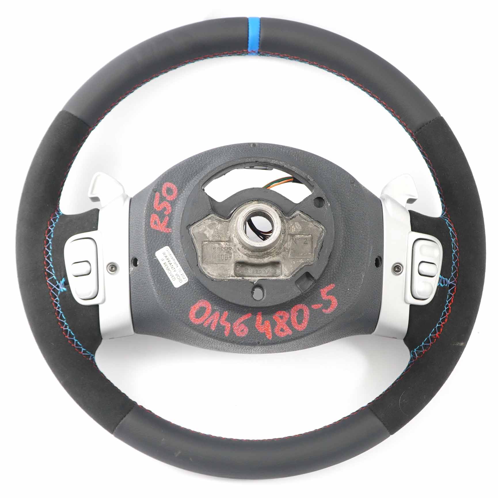 Mini R50 NEW Black Leather / Alcantara Steering Wheel Steptronic Multifunction