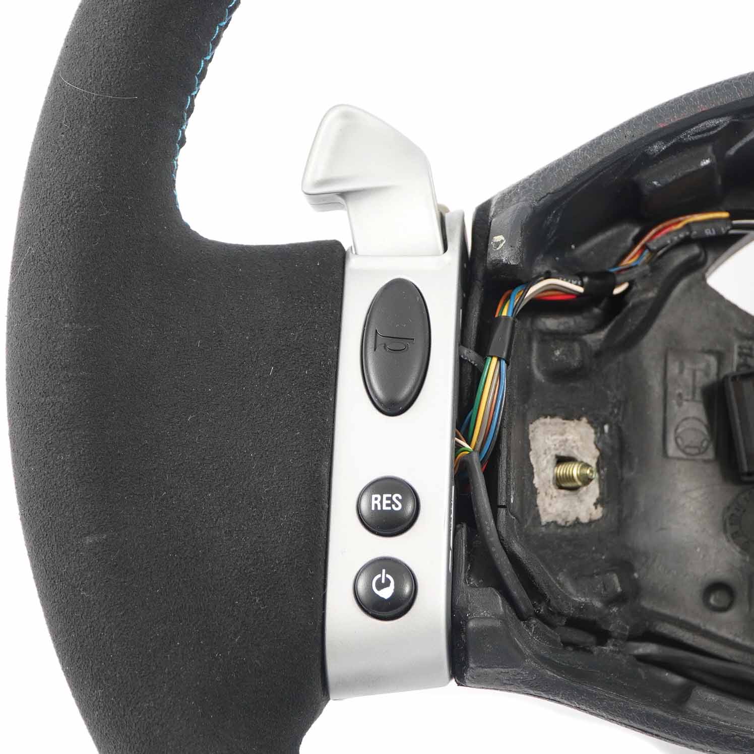 Mini R50 NEW Black Leather / Alcantara Steering Wheel Steptronic Multifunction