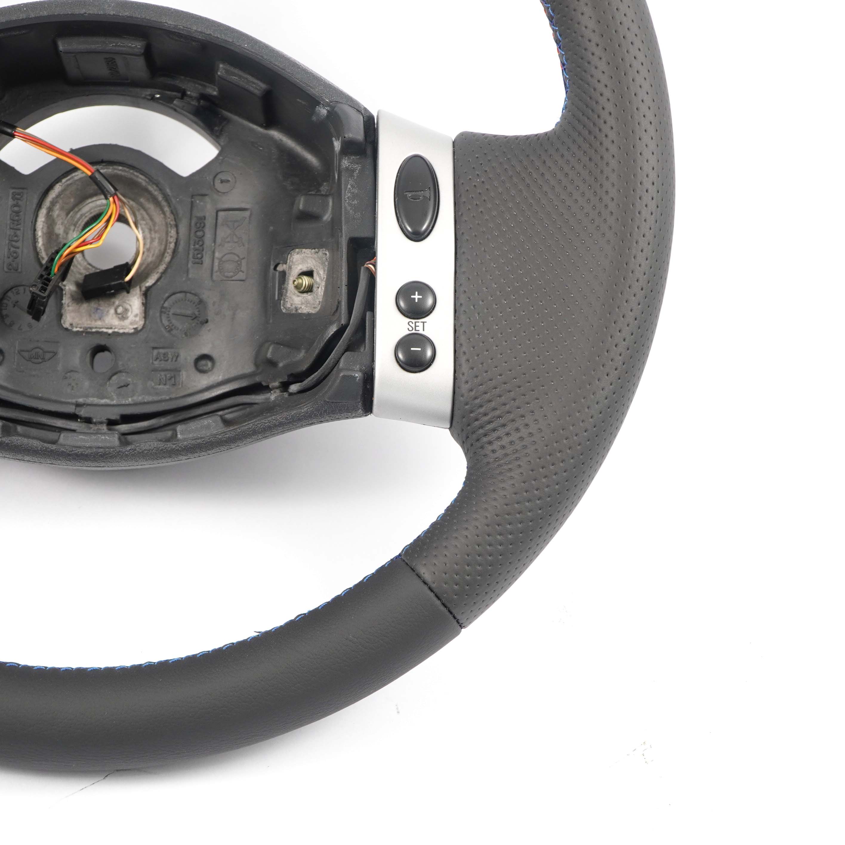 Mini Cooper R50 R52 R53 NEW Black Leather Steering Wheel Multifunction