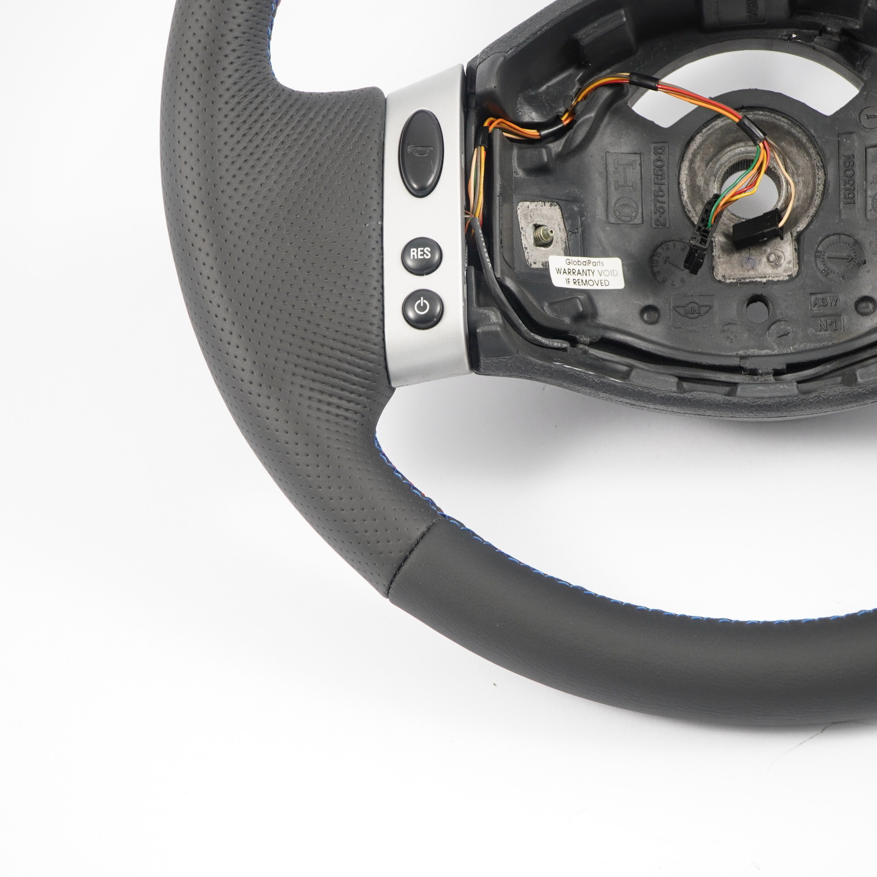 Mini Cooper R50 R52 R53 NEW Black Leather Steering Wheel Multifunction