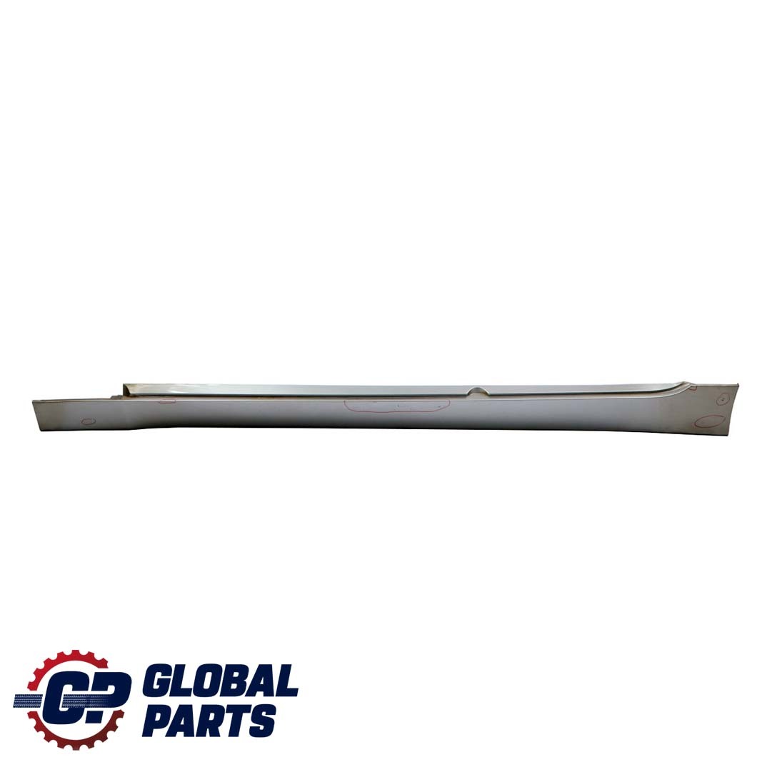 BMW 5 Series E60 E61 Door Sill Side Cover Skirt Left N/S Silbergrau Silver Grey