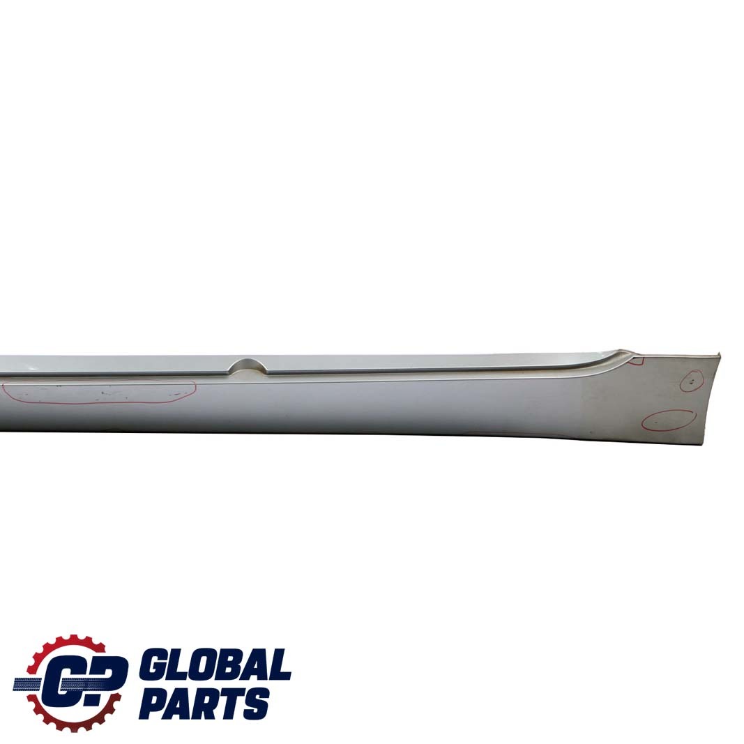 BMW 5 Series E60 E61 Door Sill Side Cover Skirt Left N/S Silbergrau Silver Grey