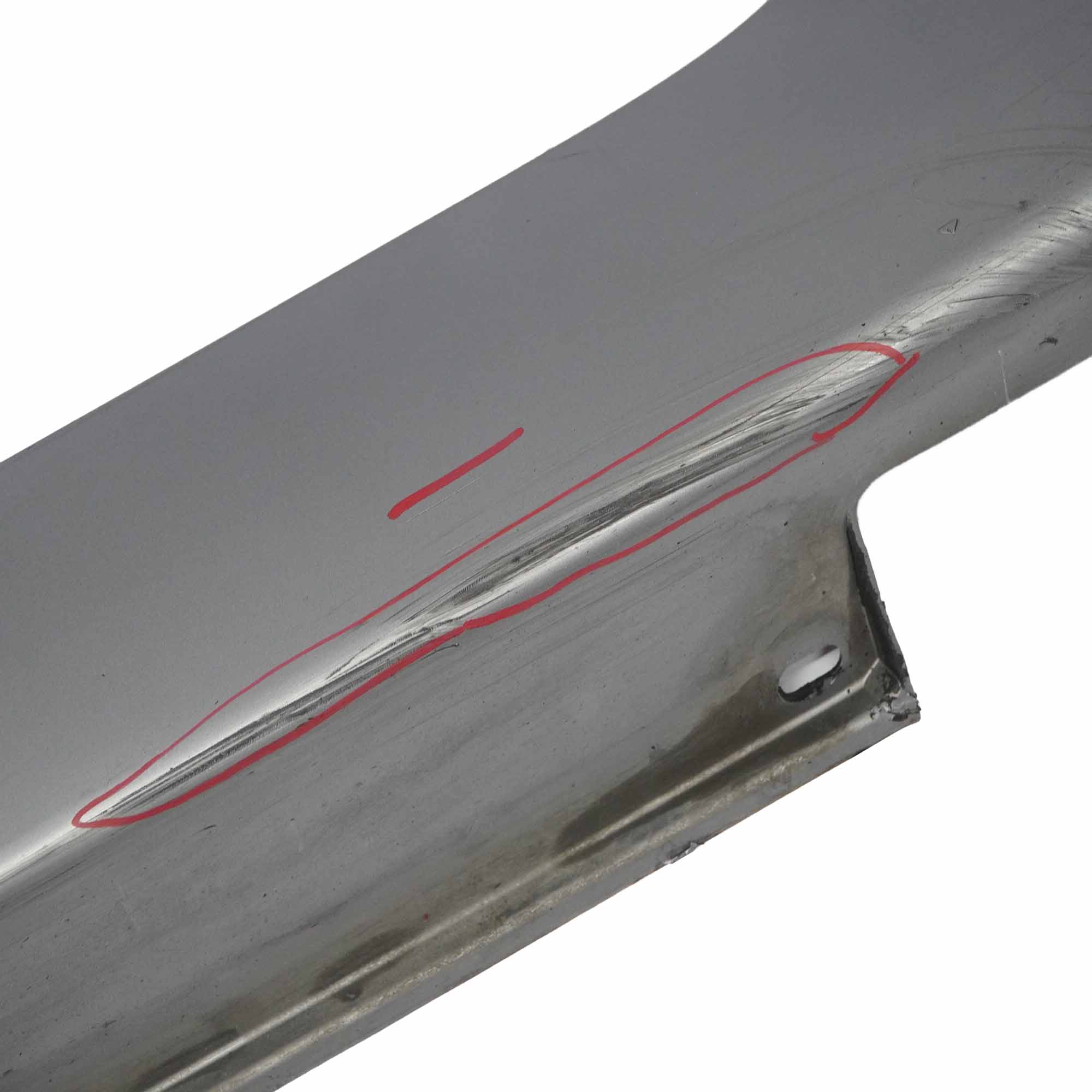 BMW E60 E61 Side Skirt Door Sill Cover Left N/S Silbergrau Silver Grey - A08