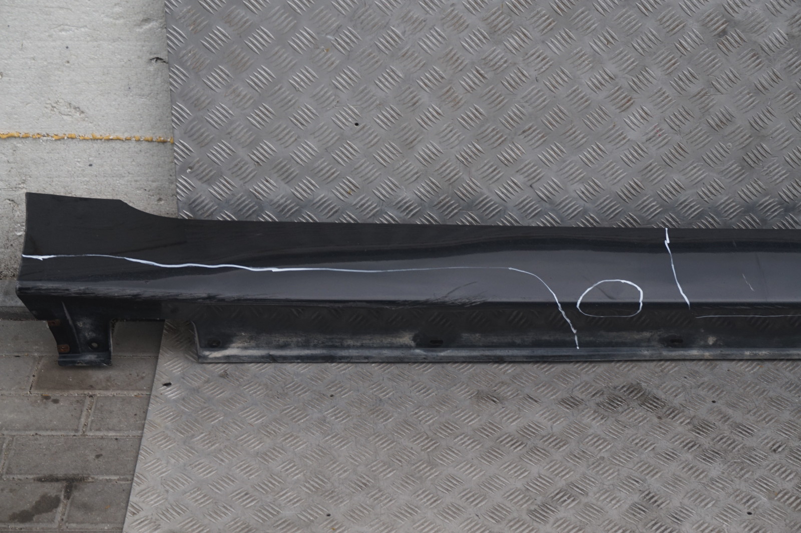 BMW 5 Series 1 E60 E61 Door Sill Side Cover Skirt Right O/S Black Sapphire