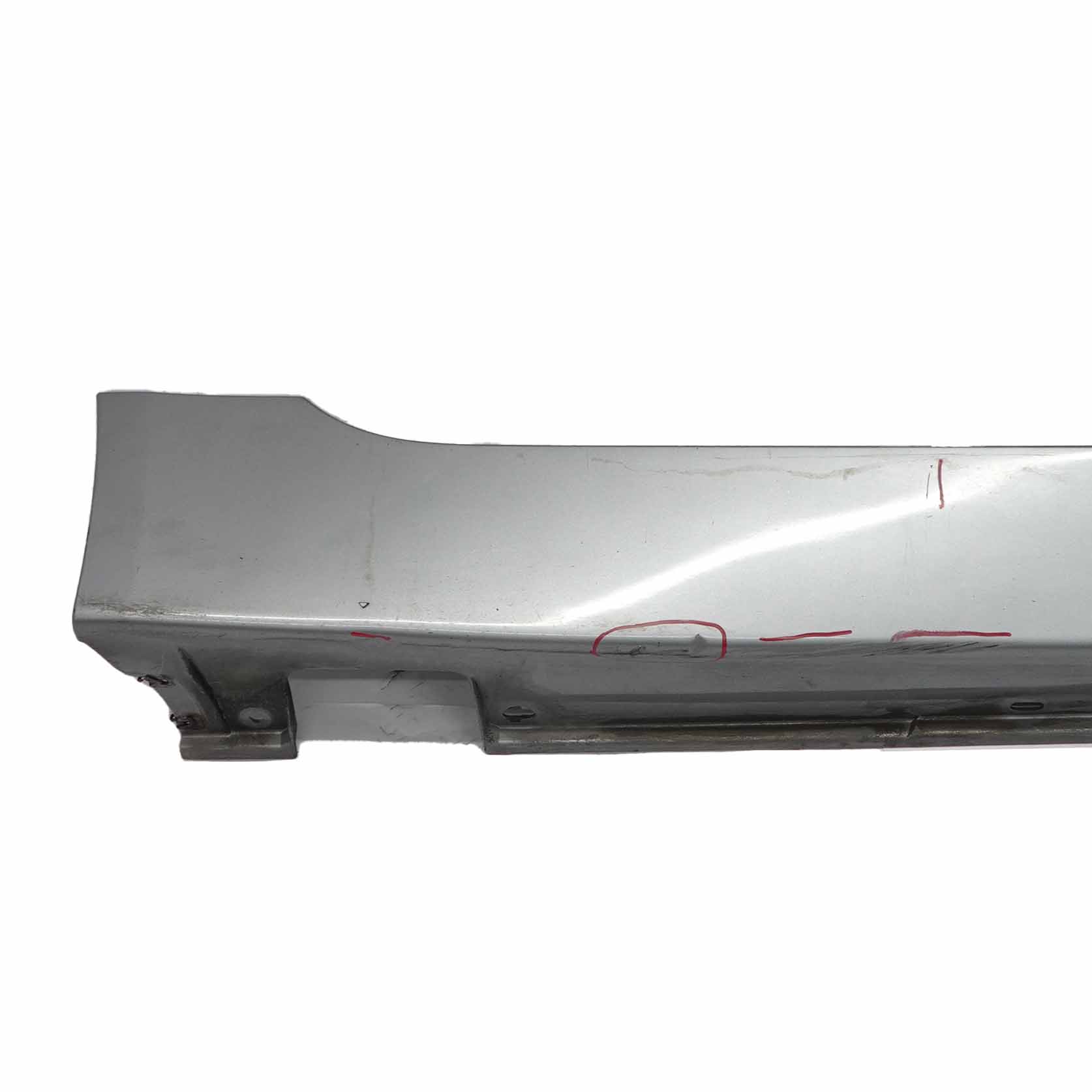 BMW E60 E61 Door Sill Side Cover Skirt Right O/S Silbergrau Grey A08