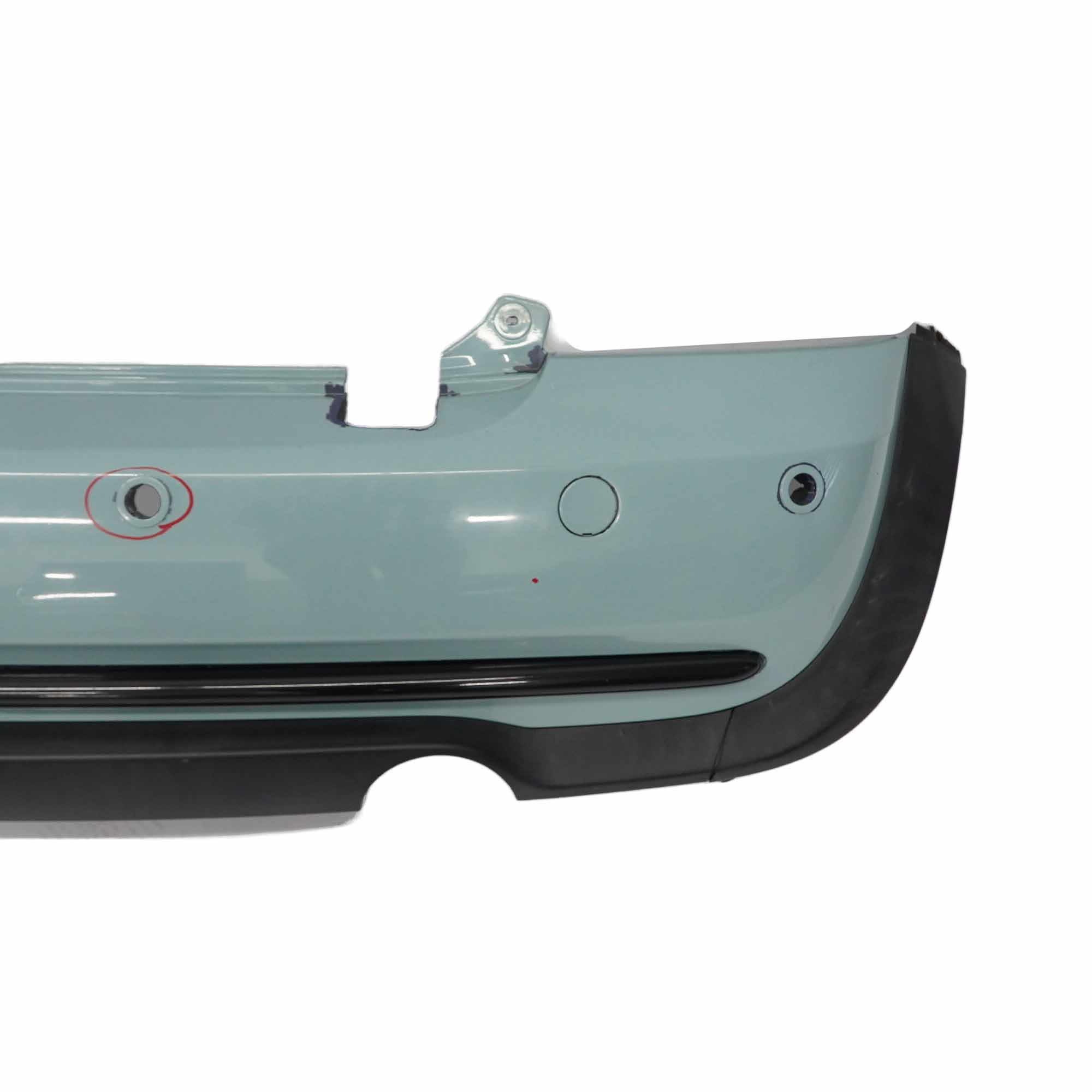 Mini R52 Rear Bumper Cabrio Complete PDC Trim Panel Blue Painted