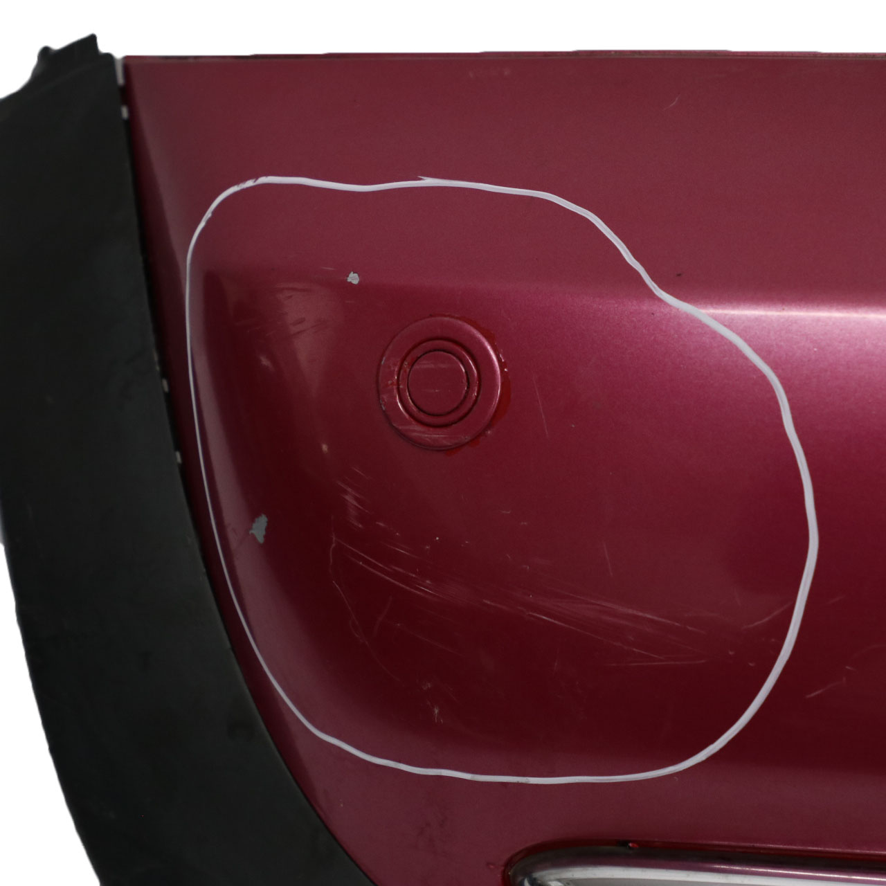 Bumper Rear Mini R52 Cabrio Complete PDC Trim Panel Pink Painted