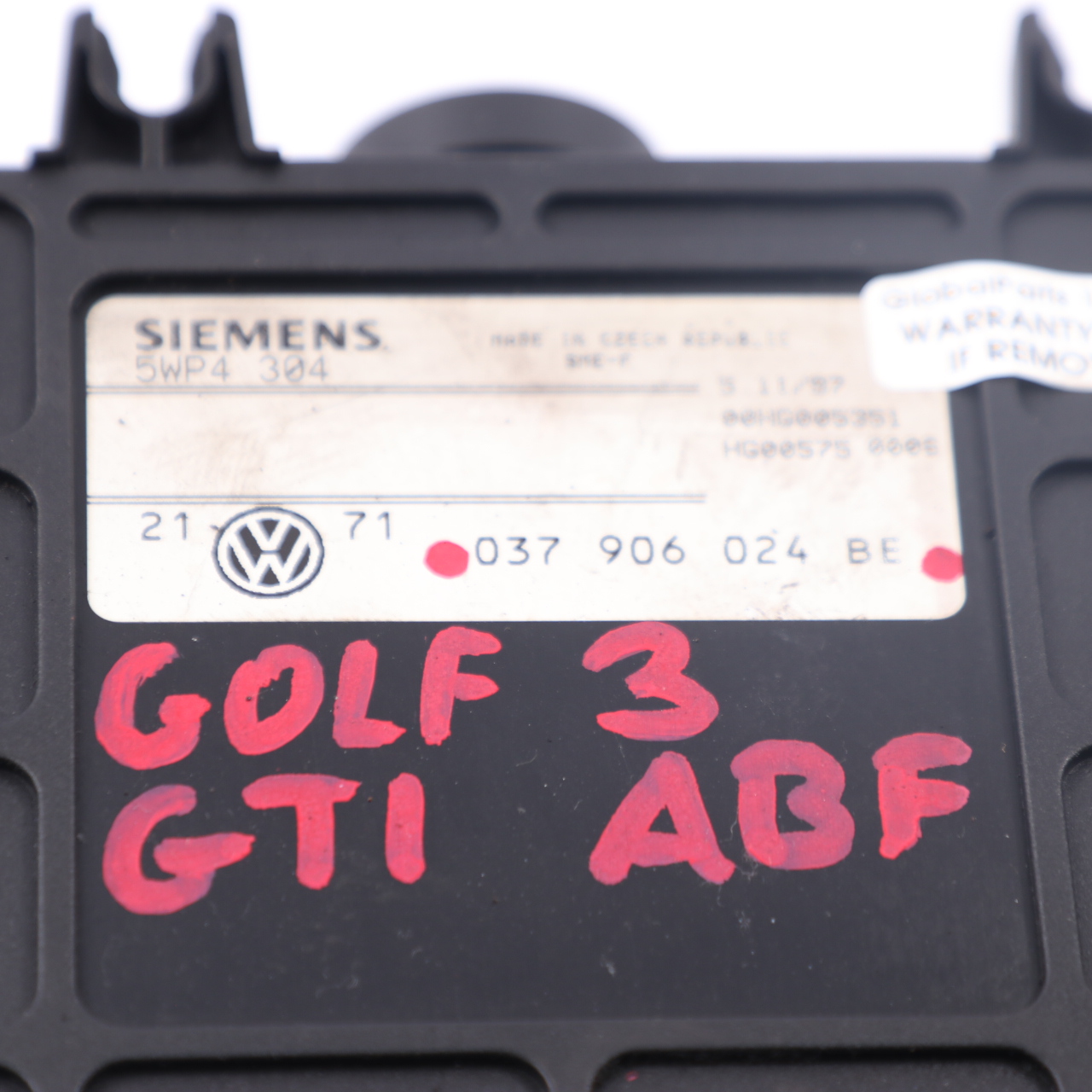 VW Golf 3 GTI 2.0 16V ABF 150KM Benzin Handbuch Motoreinheit ECU 037906024BE