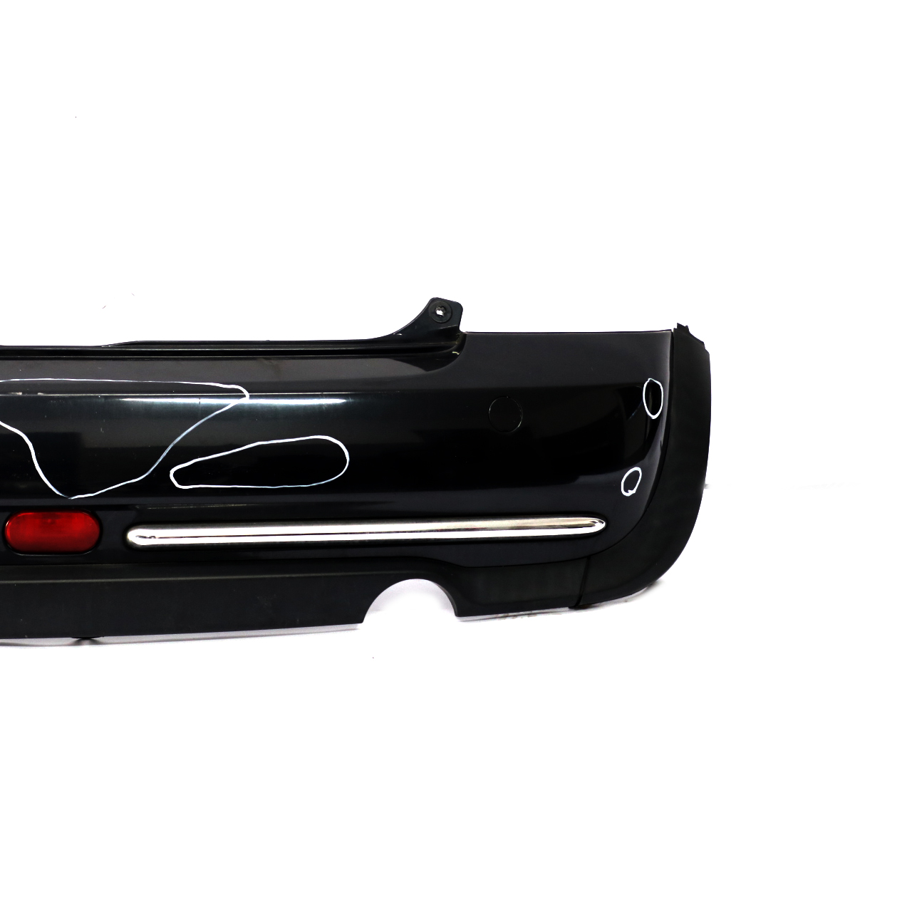 Mini Cooper R50 Rear Bumper Trim Panel Astro Black Metallic - A25