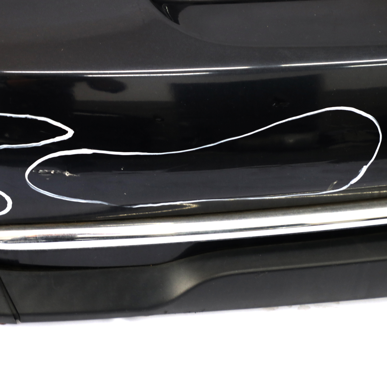 Mini Cooper R50 Rear Bumper Trim Panel Astro Black Metallic - A25