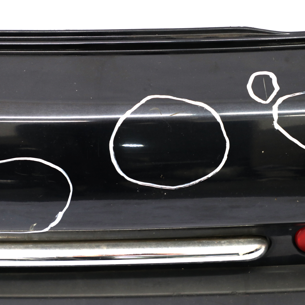 Mini Cooper R50 Rear Bumper Trim Panel Astro Black Metallic - A25