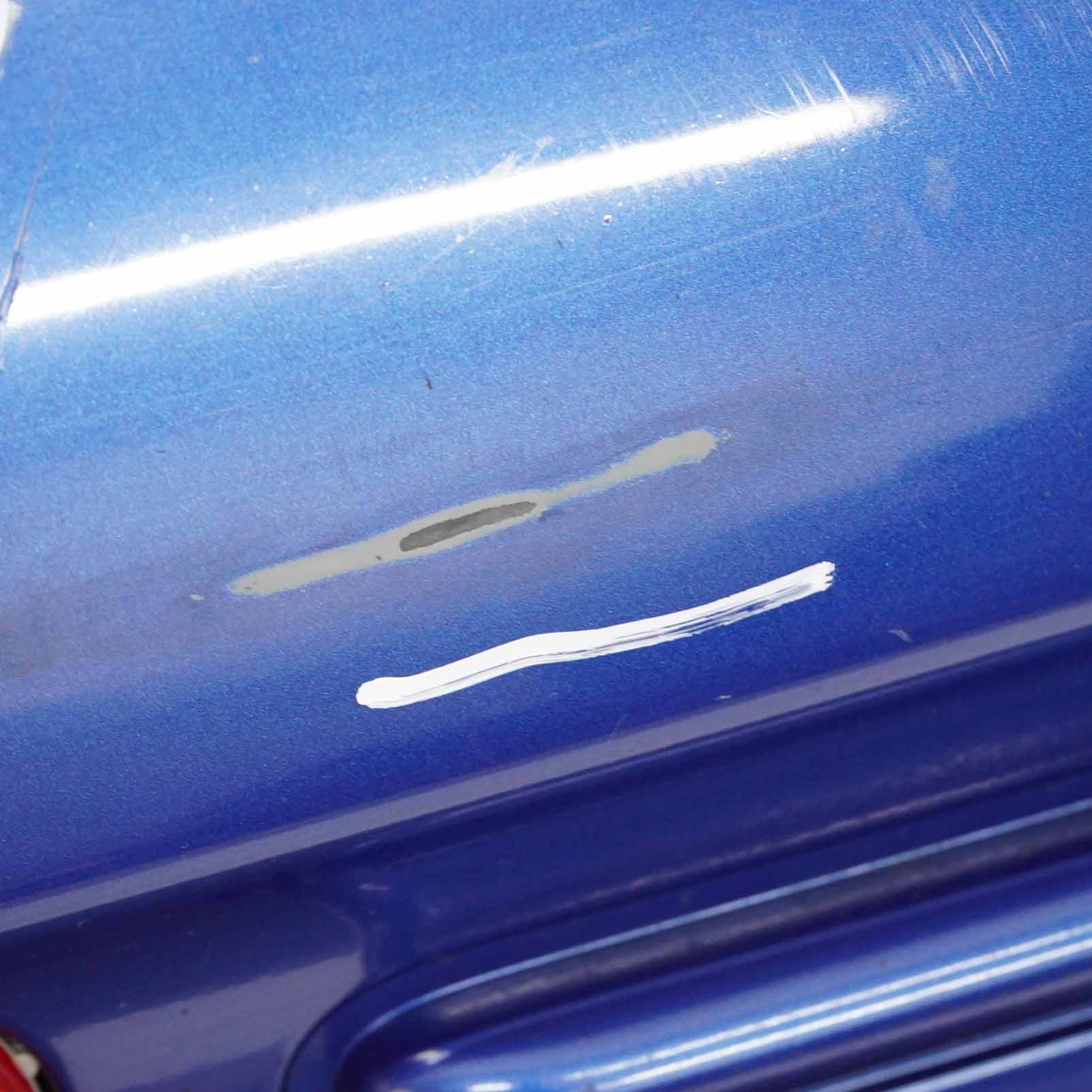 Mini Cooper R50 Rear Bumper Complete Trim Panel Hyper Blue Metallic - A28