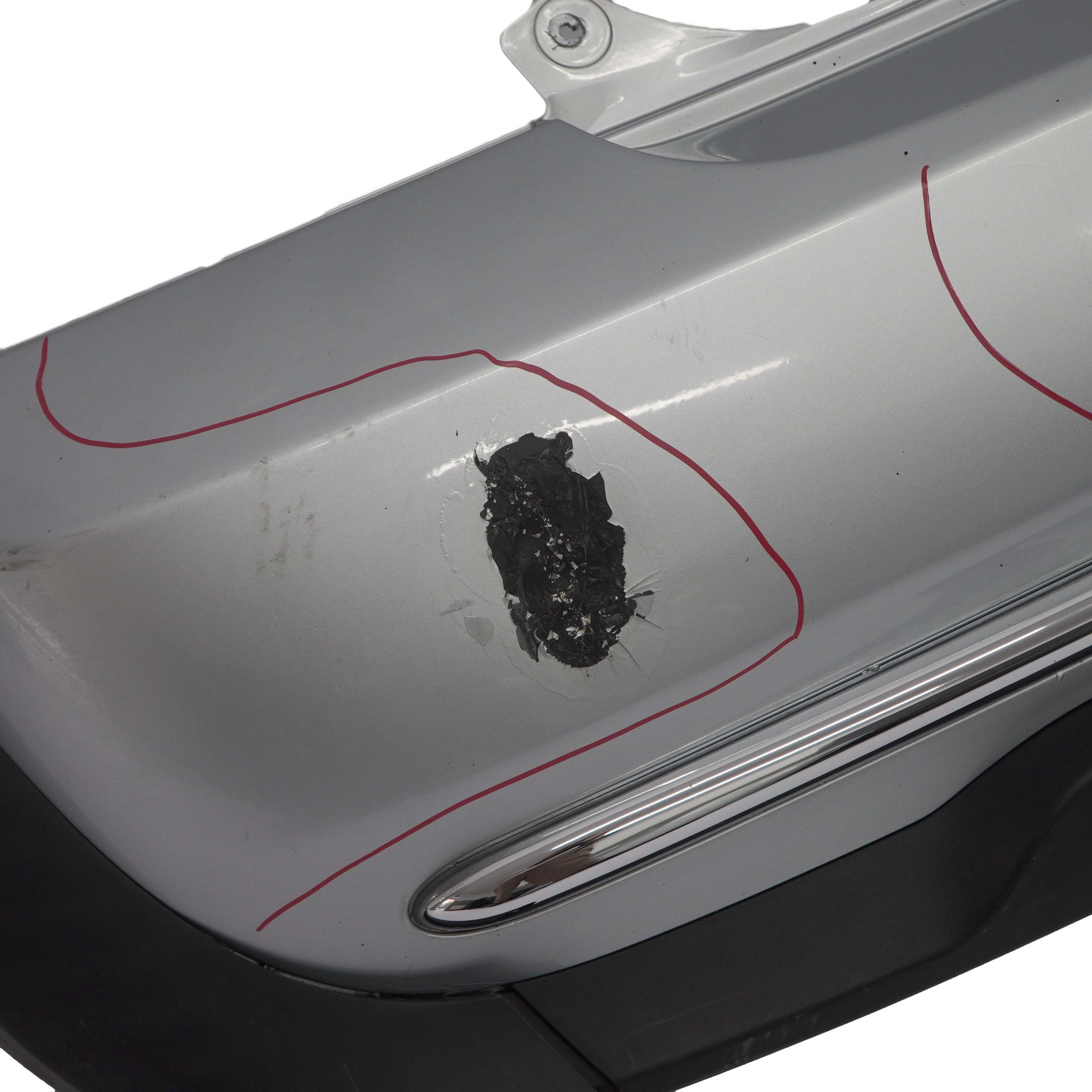 Mini Cooper R50 Rear Bumper Trim Panel Pure Silver Metallic - 900