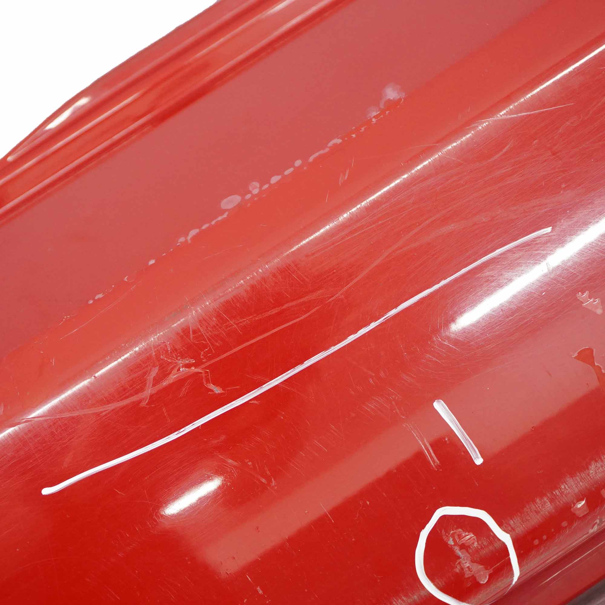 Rear Bumper Mini R50 Trim Panel Covering Chrome Chili Red - 851