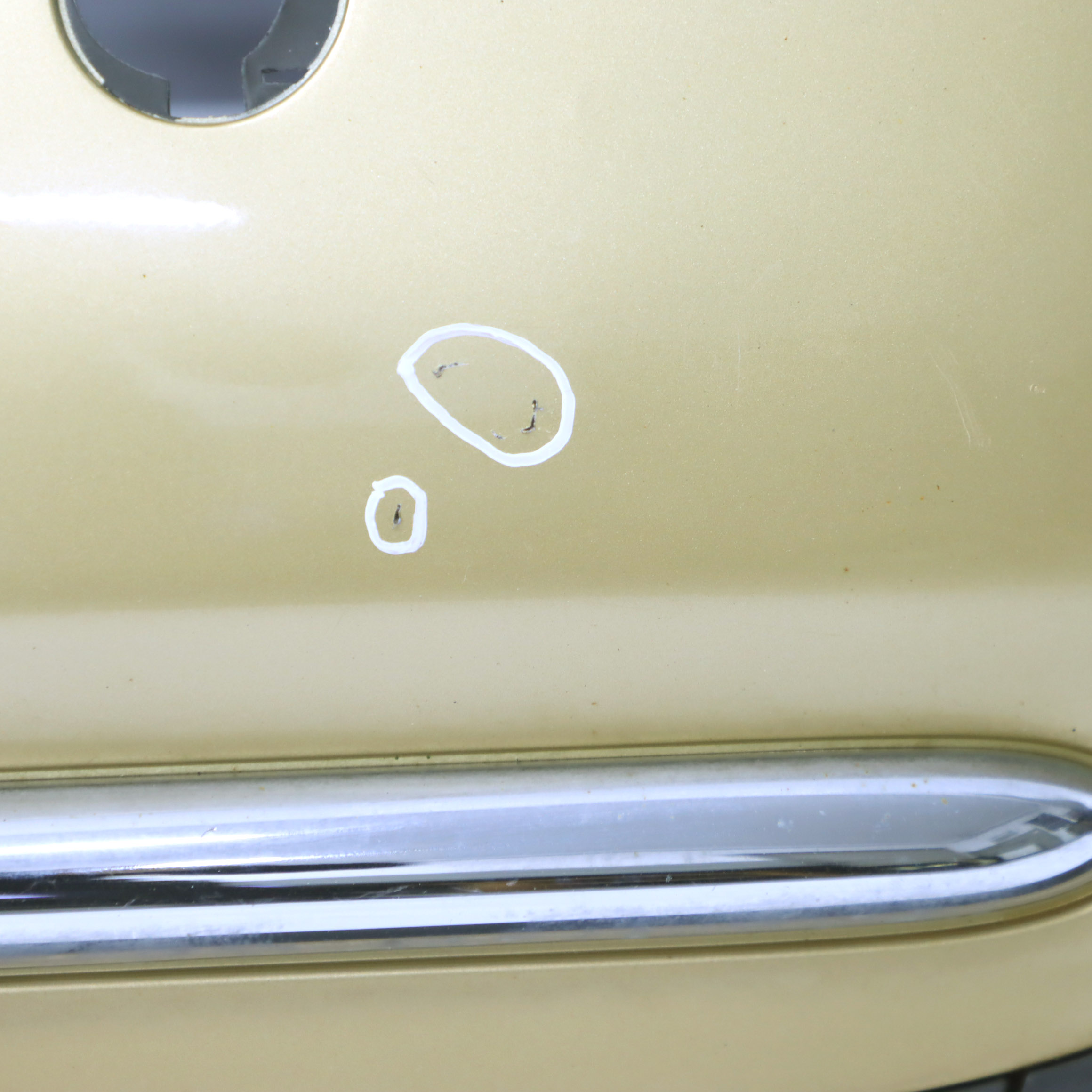 Rear Bumper Mini R50 Trim Panel Chrome Solid Gold Metallic - 859