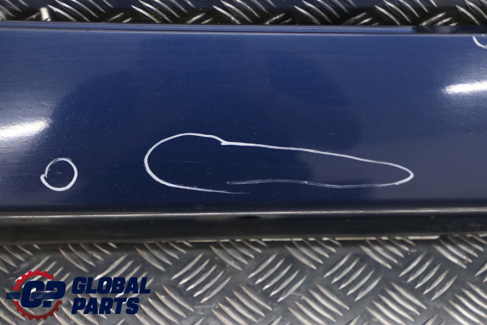 BMW 5 Series E61 Door Sill Side Cover Skirt Right O/S Mysticblau Mystic Blue - A07