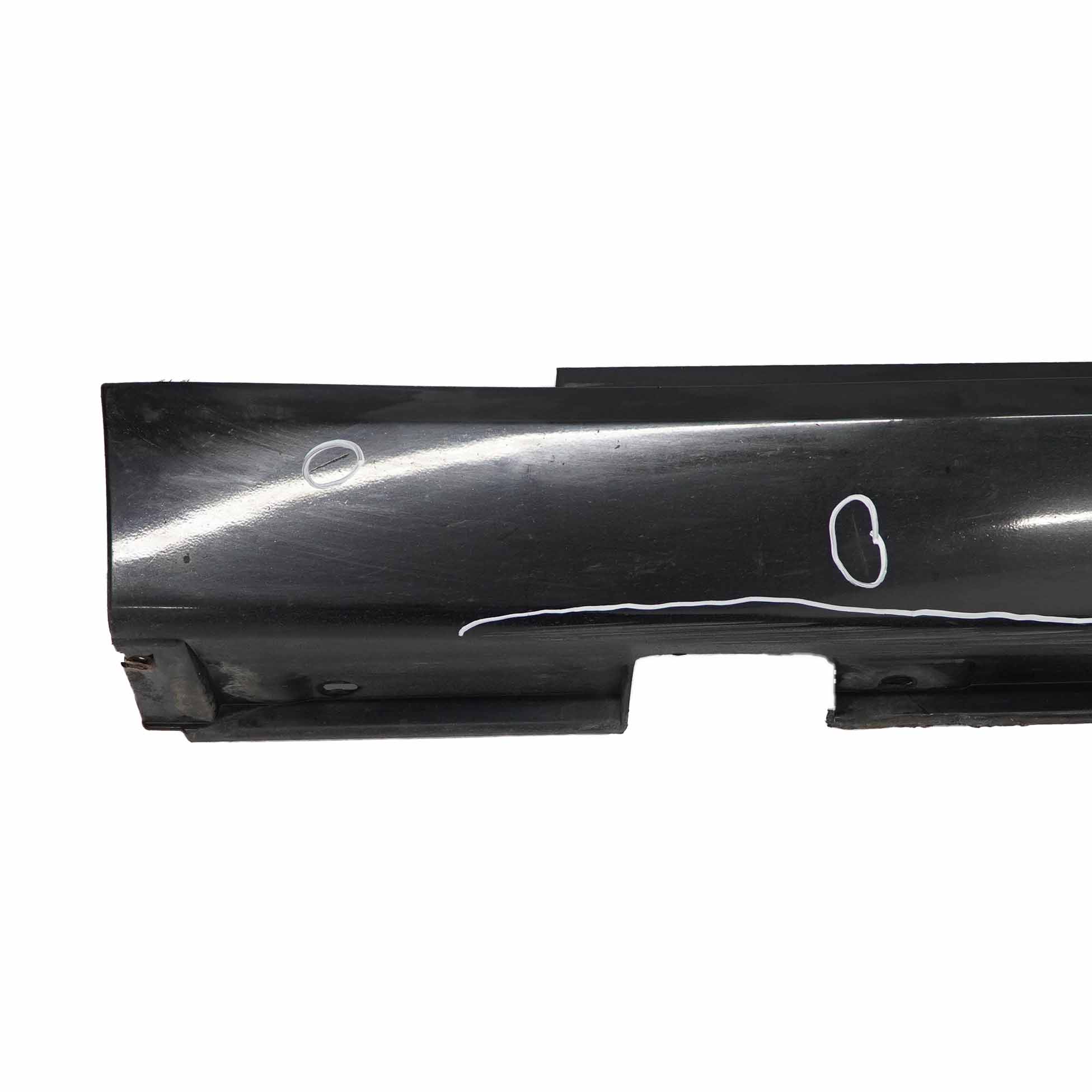 BMW E65 Side Skirt Door Sill Cover Left N/S Schwarz 2 Black - 668