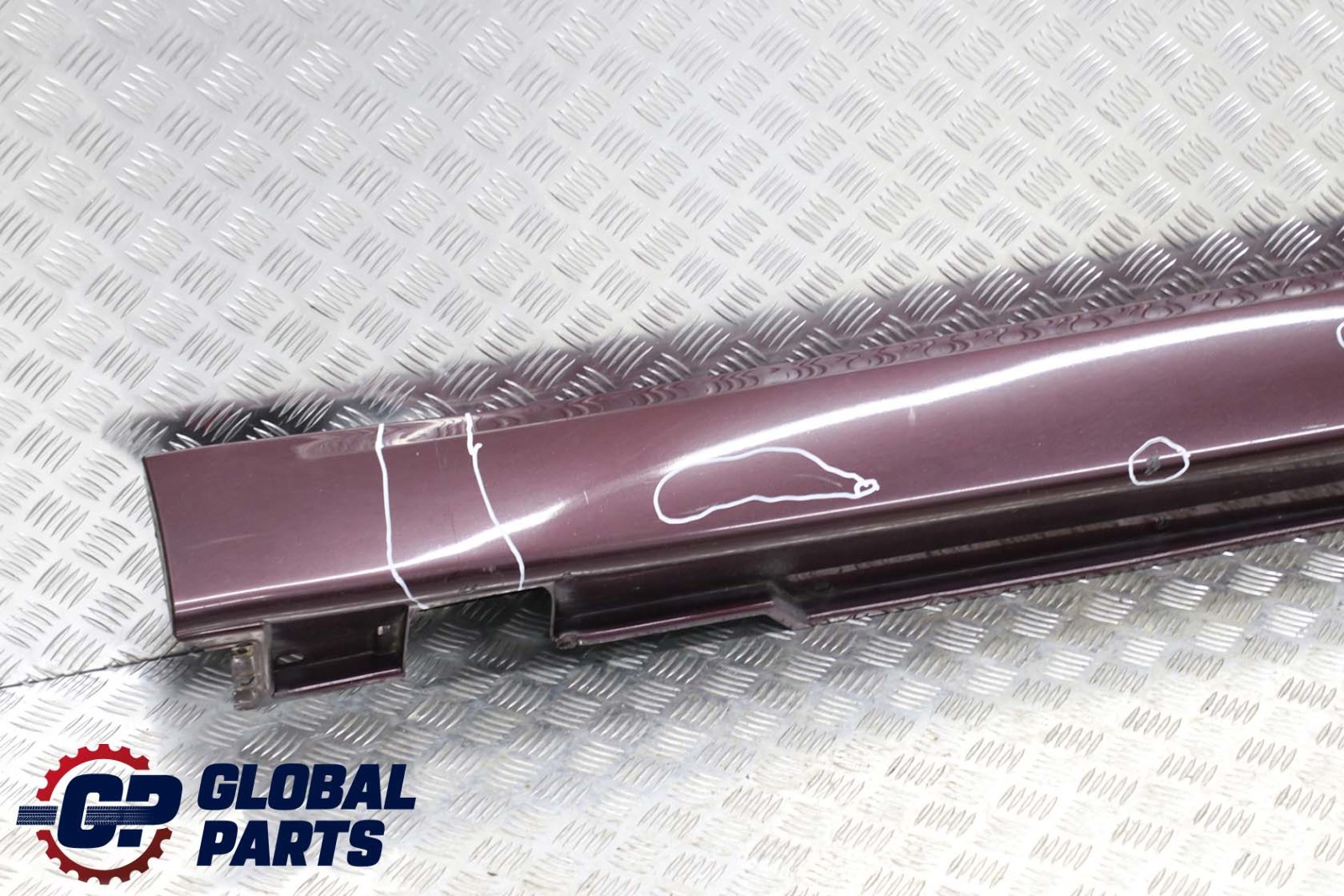 BMW 7 Series E65 Door Sill Cover Skirt Right O/S Barberarot Barbera Red - A39