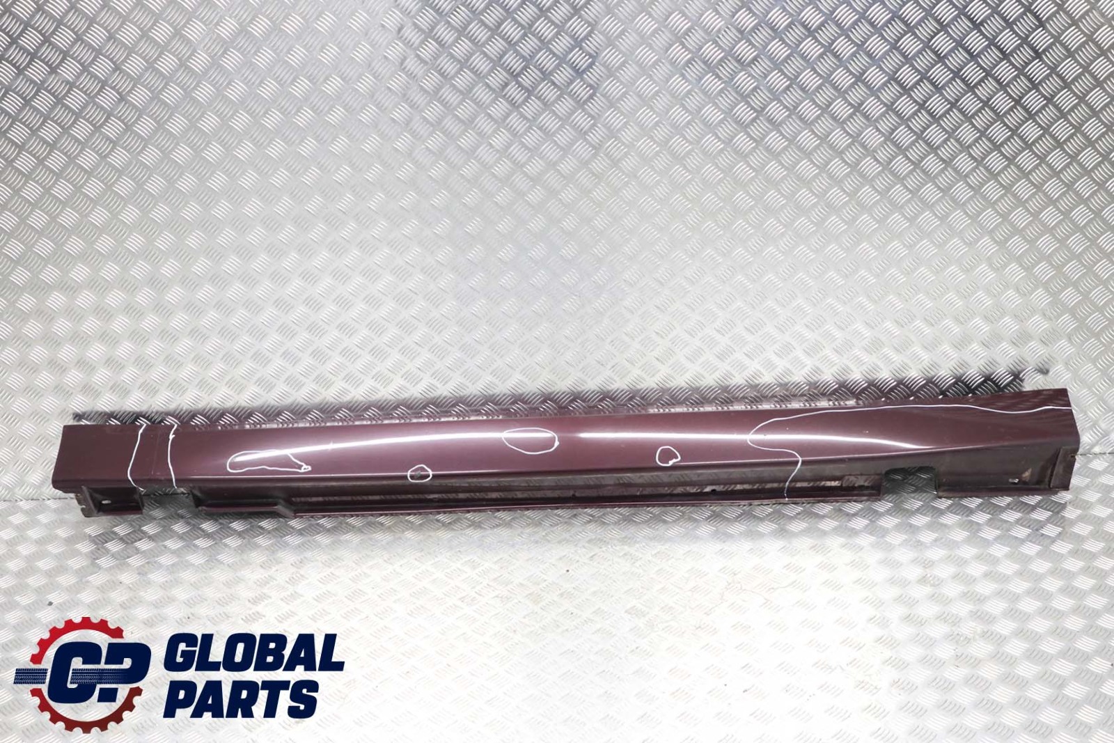 BMW 7 Series E65 Door Sill Cover Skirt Right O/S Barberarot Barbera Red - A39