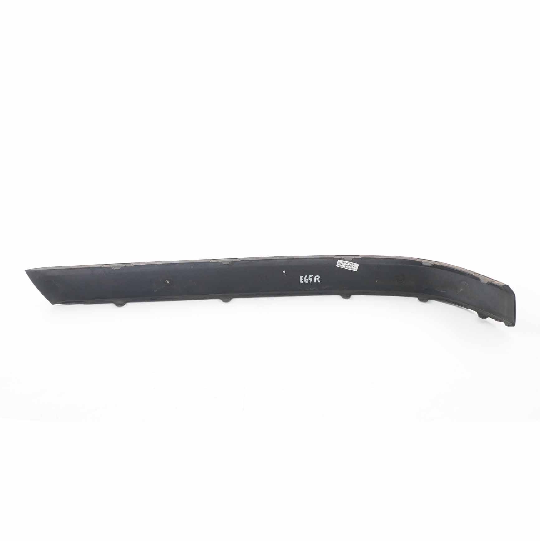 BMW E65 Bumper Strip Guard Rear Right O/S Moulding Black Sapphire 475 7135606