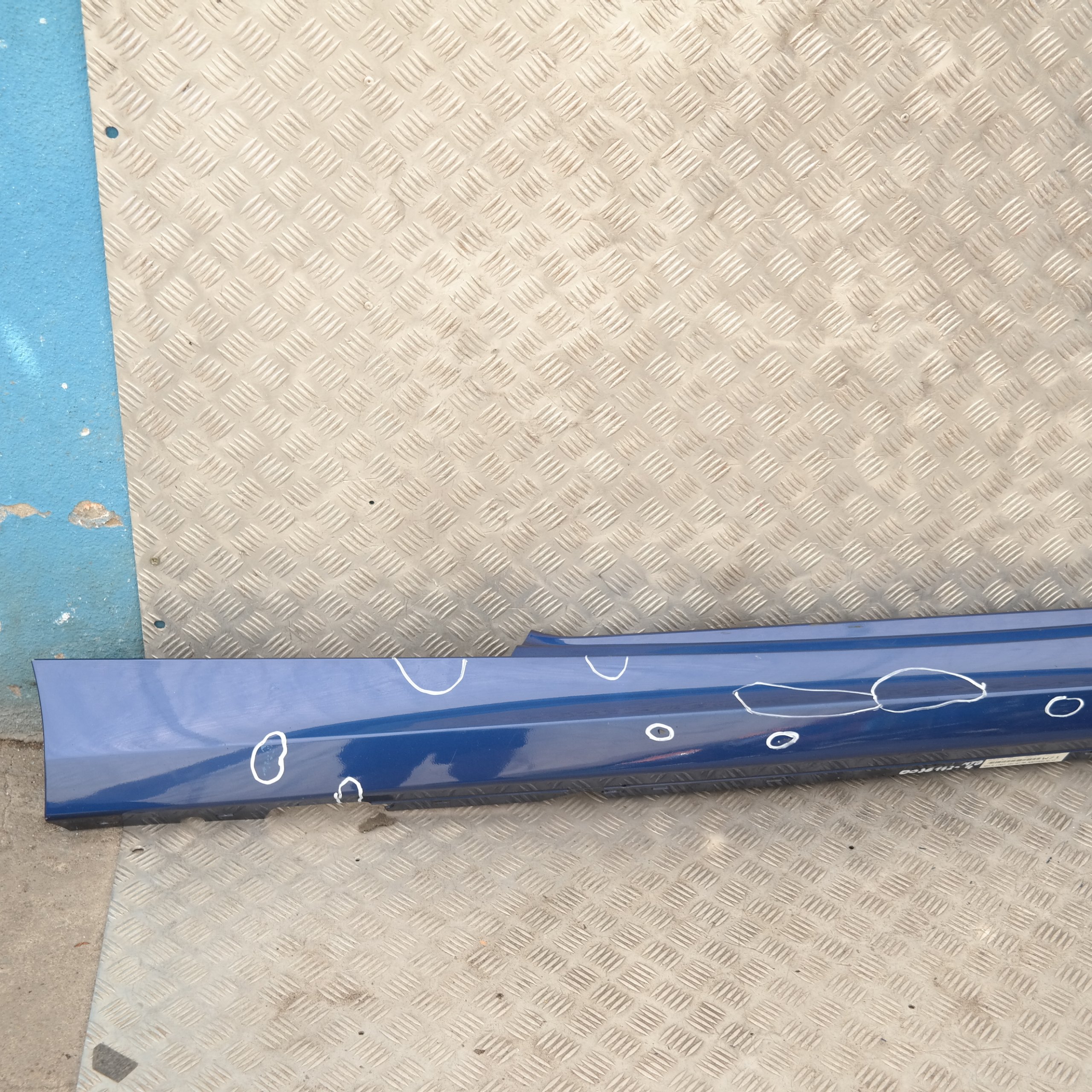 BMW 1 SERIES 4 E81 E82 E88 Sill Strip Side Skirt Right O/S Montegoblau Blau Blue