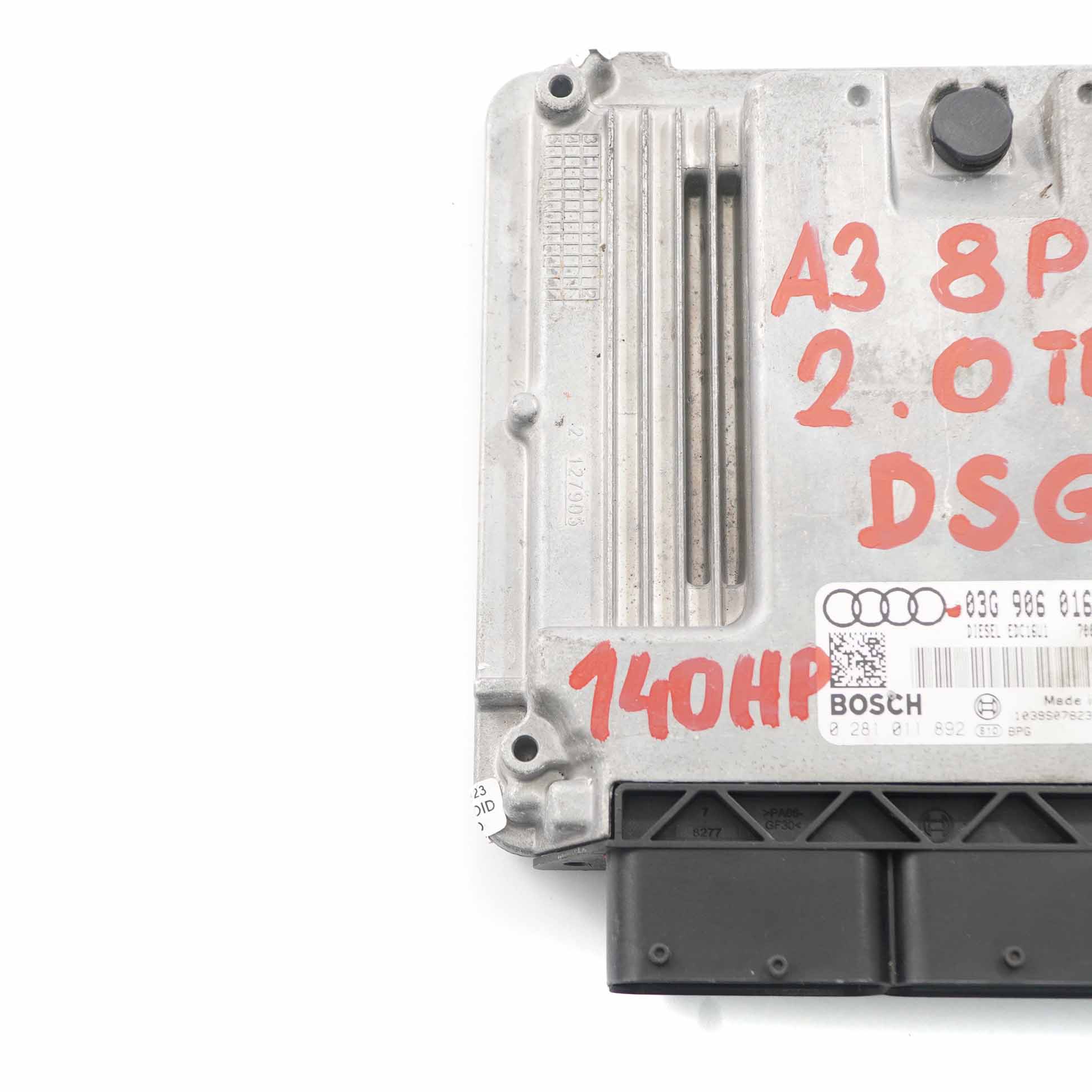 Audi A3 8P 2.0 TDI 140HP Diesel motor Steuergerät ECU Modul DSG 03G906016DT