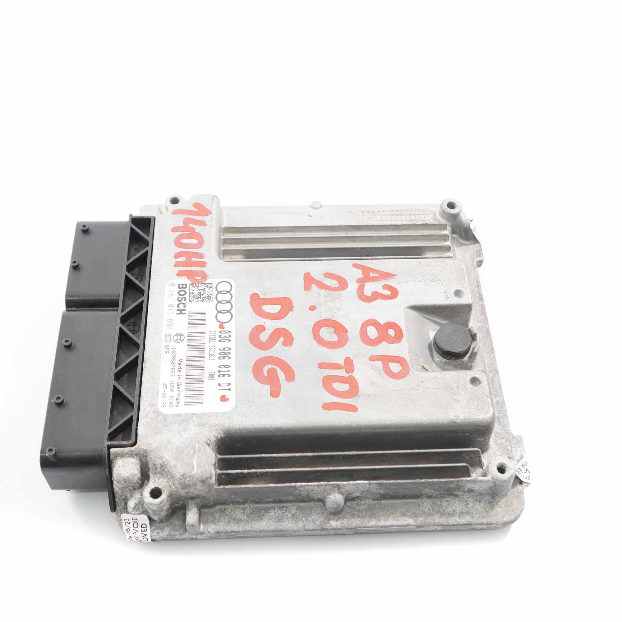 Audi A3 8P 2.0 TDI 140HP Diesel motor Steuergerät ECU Modul DSG 03G906016DT