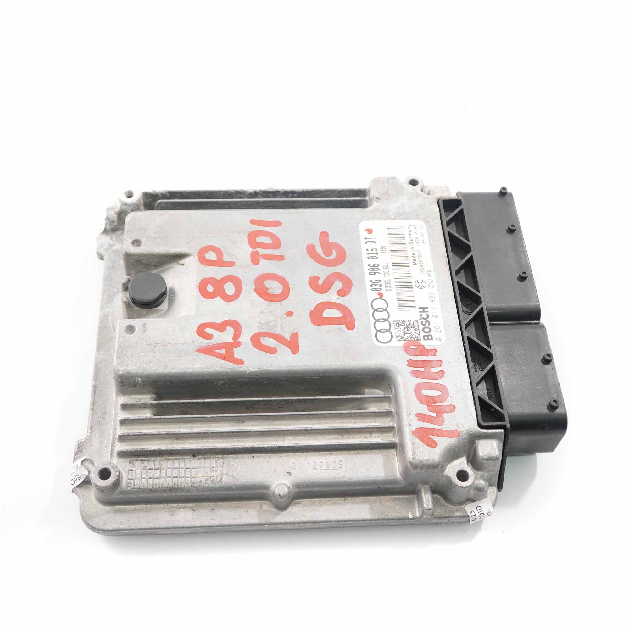 Audi A3 8P 2.0 TDI 140HP Diesel motor Steuergerät ECU Modul DSG 03G906016DT