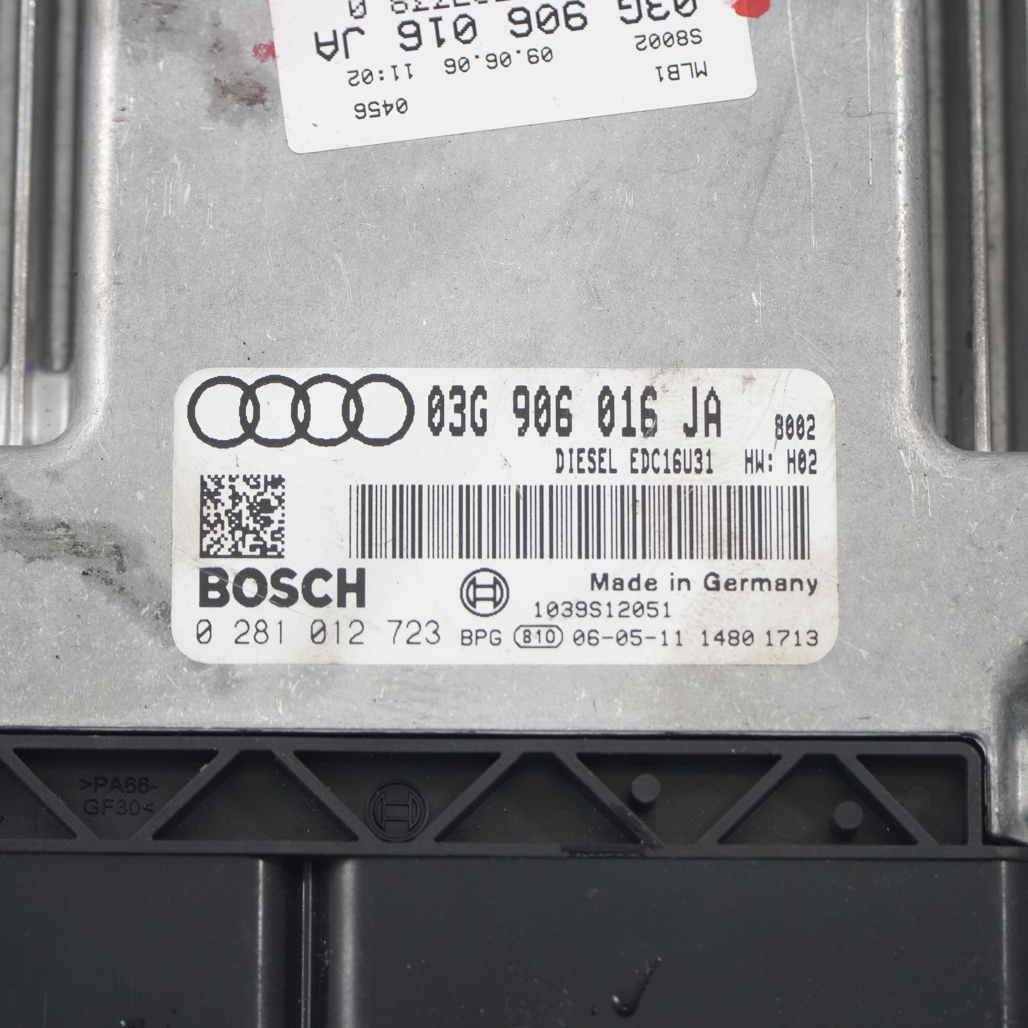 Audi A4 B7 1.9 TDI Motorsteuergerät Modul ECU 03G906016JA Schaltgetriebe