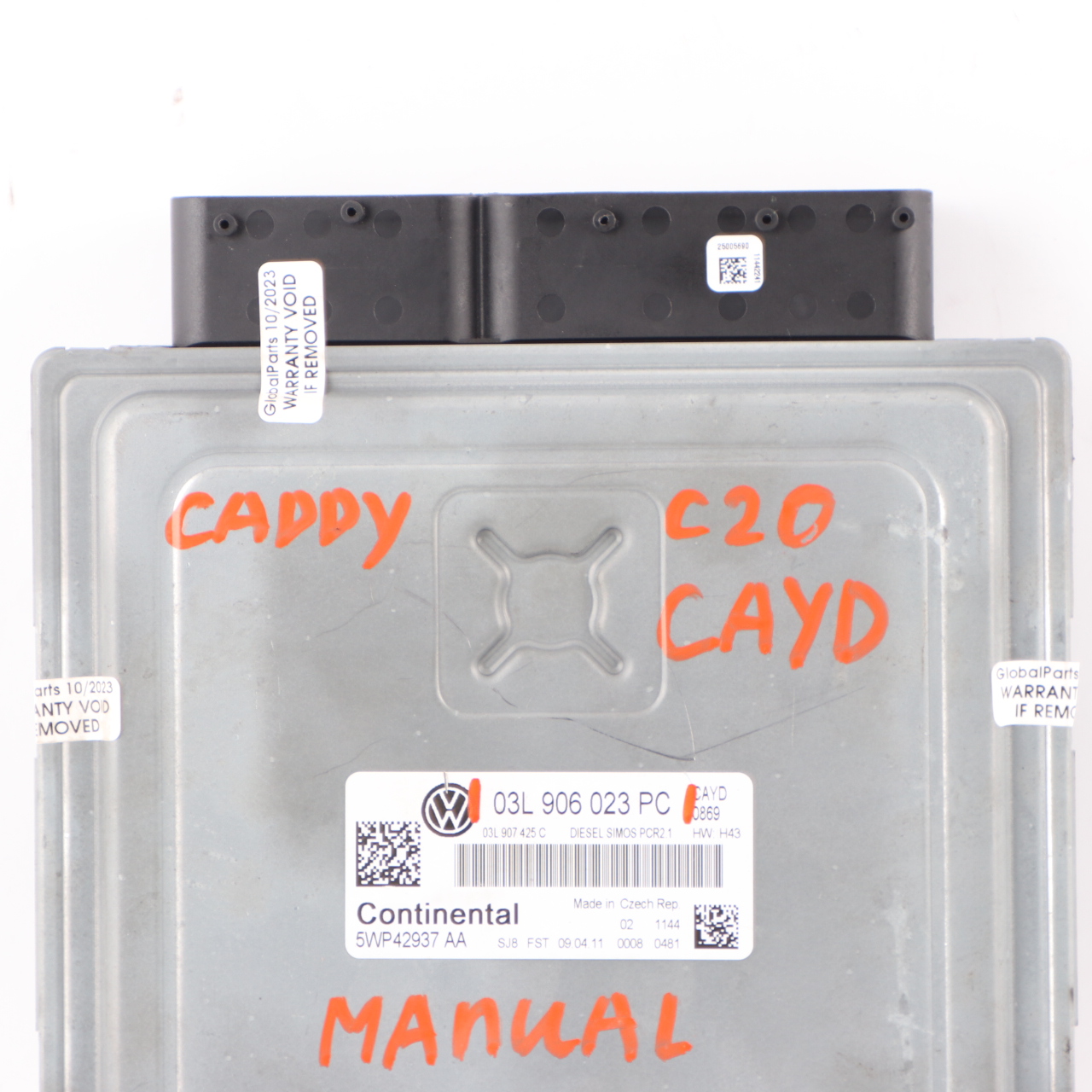 Volkswagen Caddy 1.6 TDI CAYD C20 102HP Motoreinheit ECU Handbuch 03L906023PC