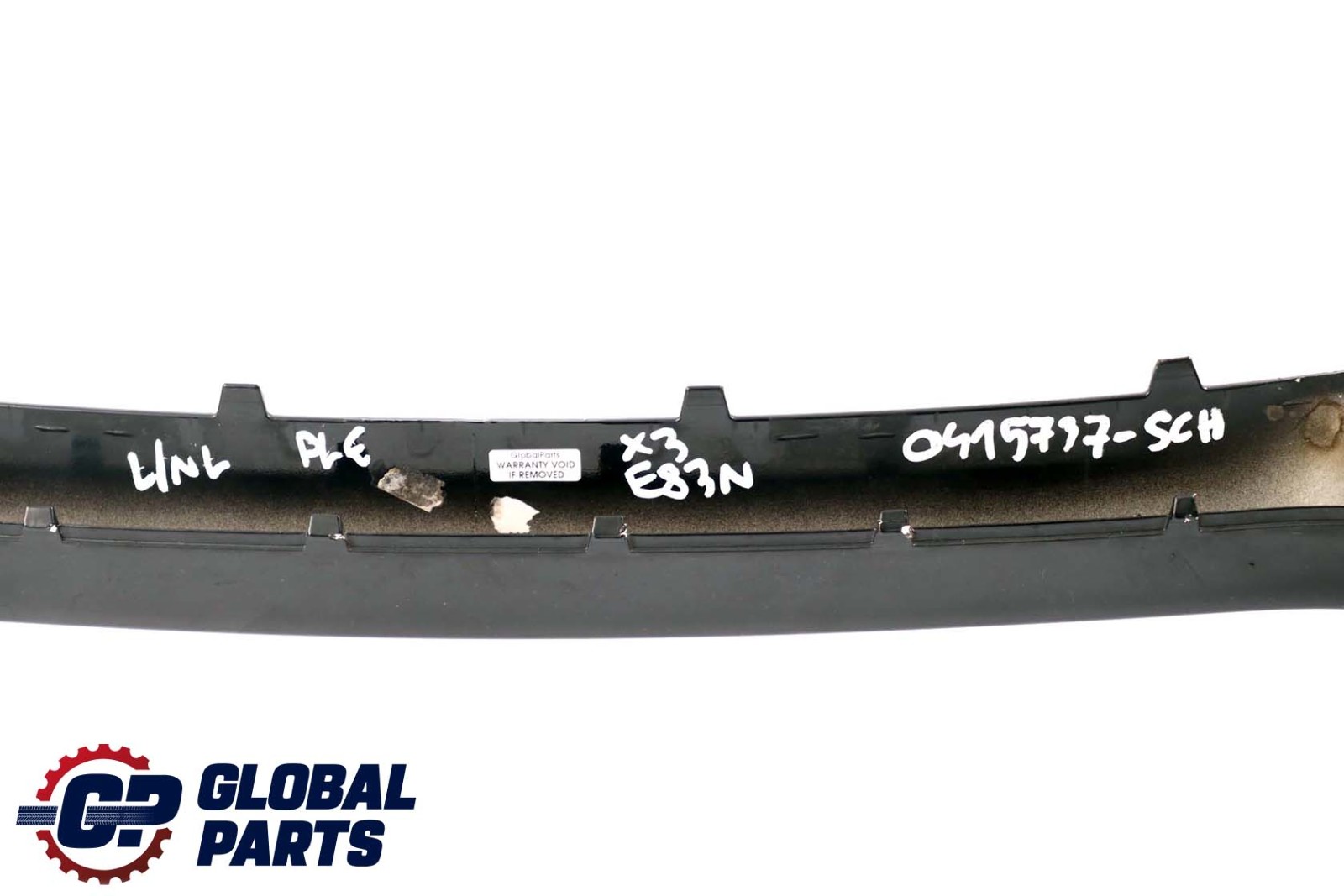 BMW X3 Series E83 LCI Front Bumper Bottom Trim Panel Schwarz 2 Black - 668