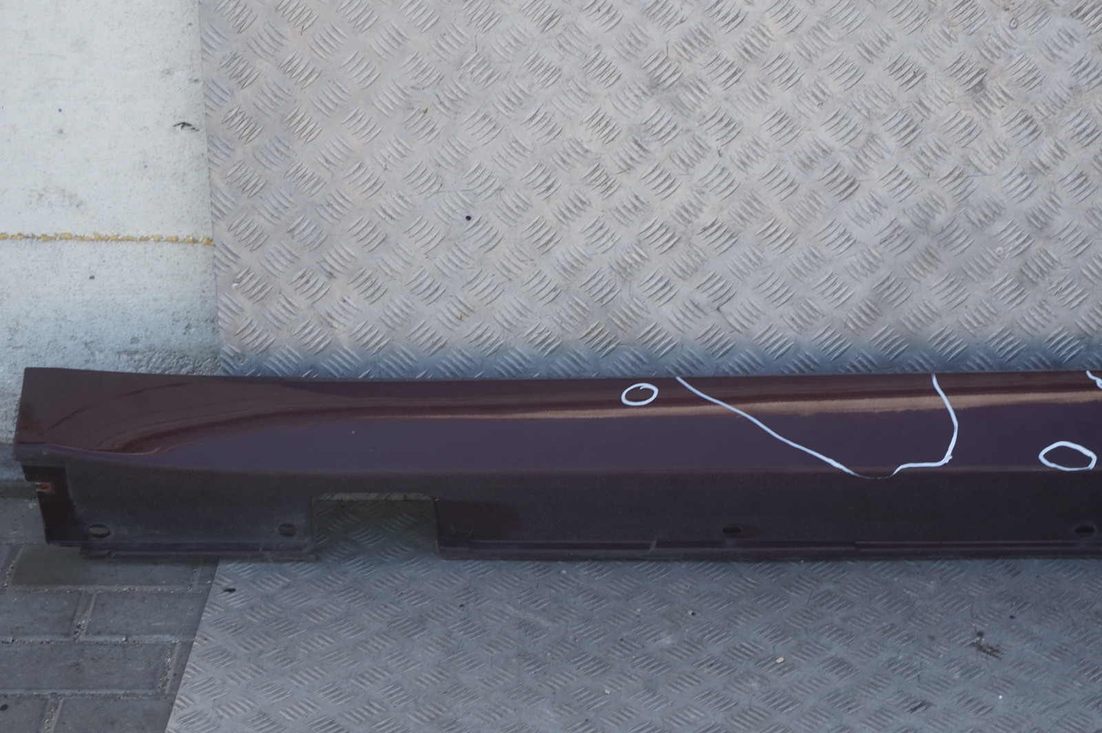 BMW 5 Series E60 E61 LCI Door Sill Cover Side Skirt Left N/S Barberarot Red A39