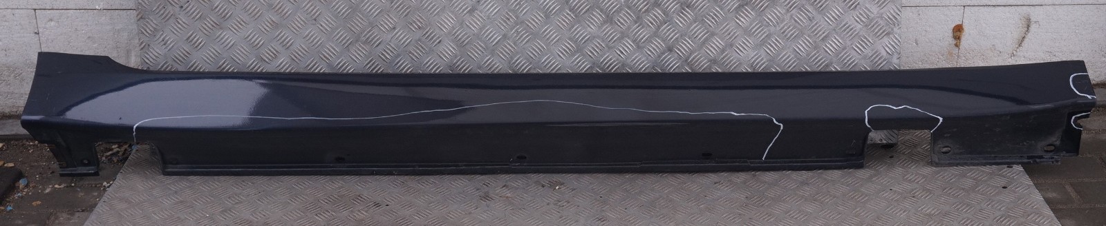 BMW 5 Series E60 E61 LCI Door Sill Cover Side Skirt Right O/S Monacoblau Blue