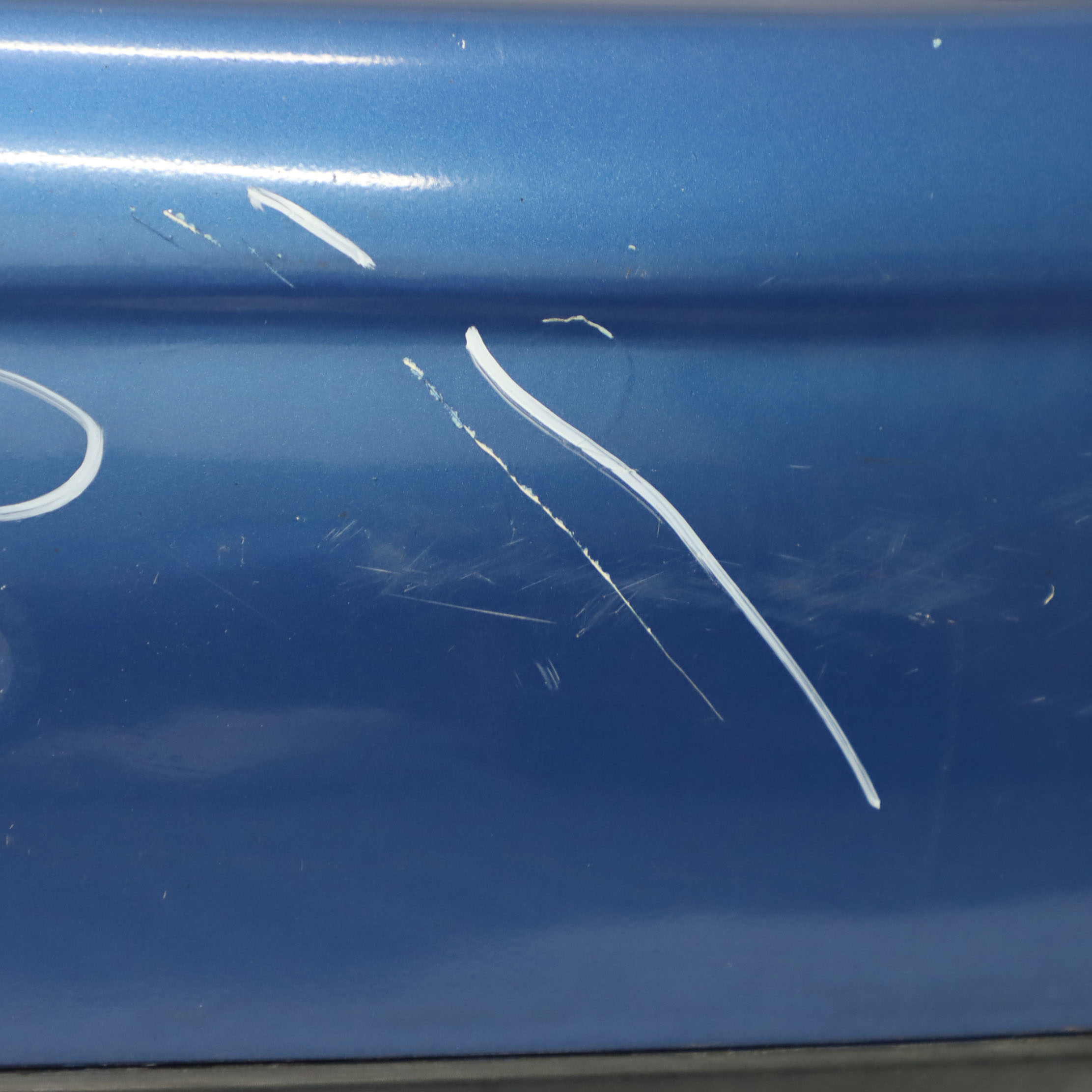 Mini R56 R57 Bumper Rear Trim Panel Covering Lightning Blue Metallic - A63