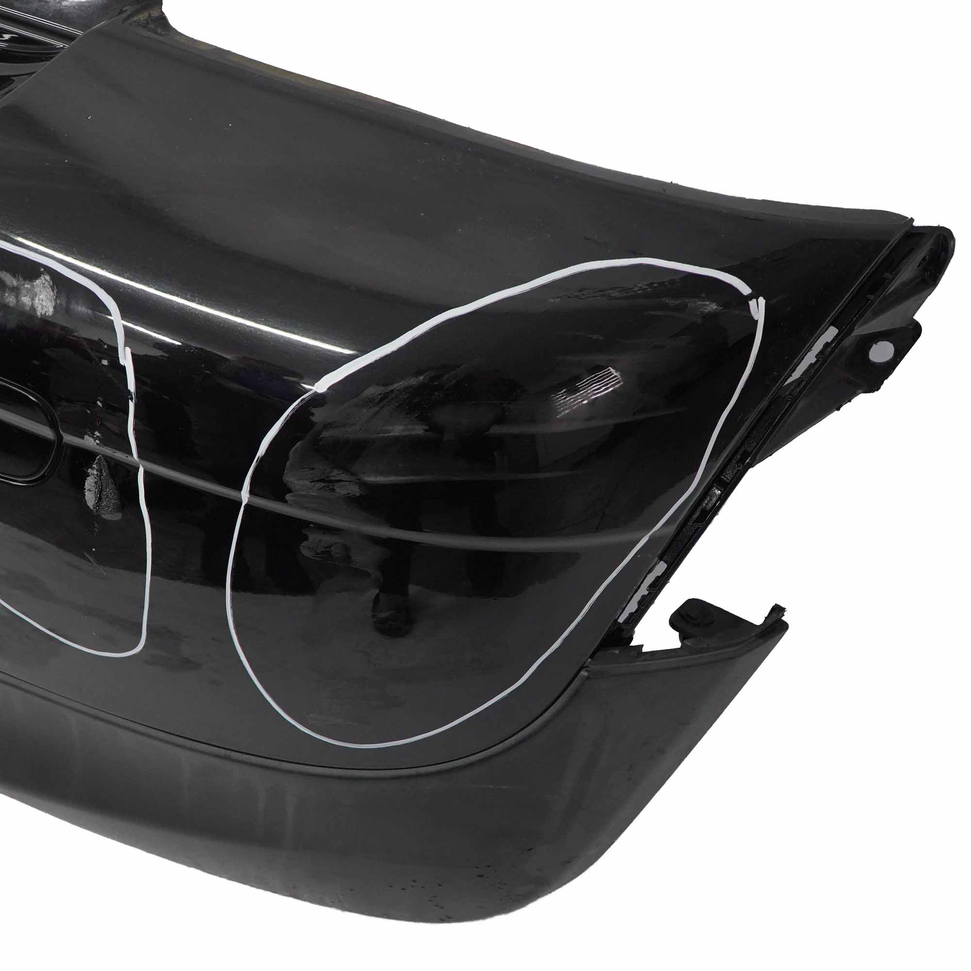 Mini R56 R57 Bumper Rear Trim Panel Covering Midnight Black Metallic - A94