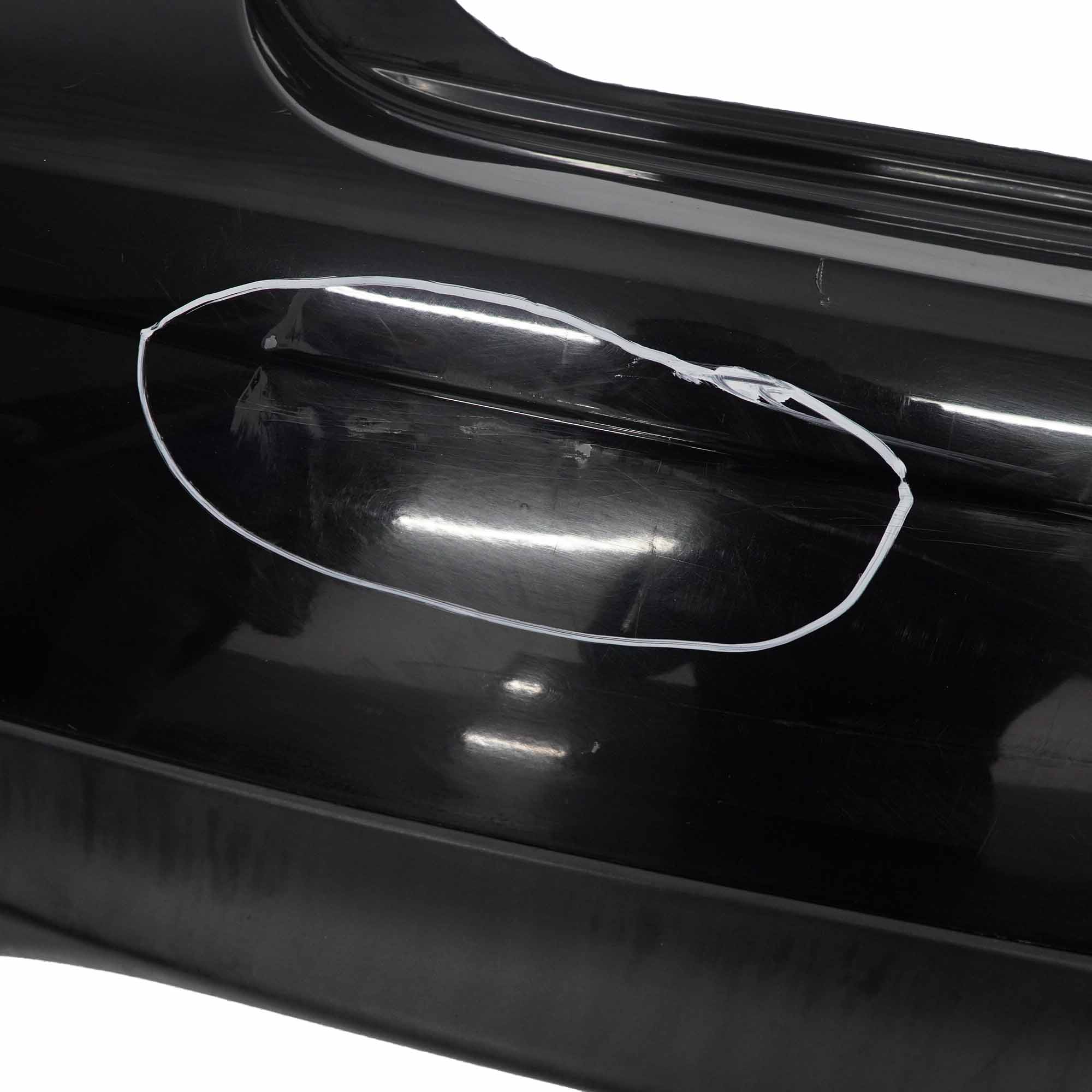 Mini R56 R57 Bumper Rear Trim Panel Covering Midnight Black Metallic - A94