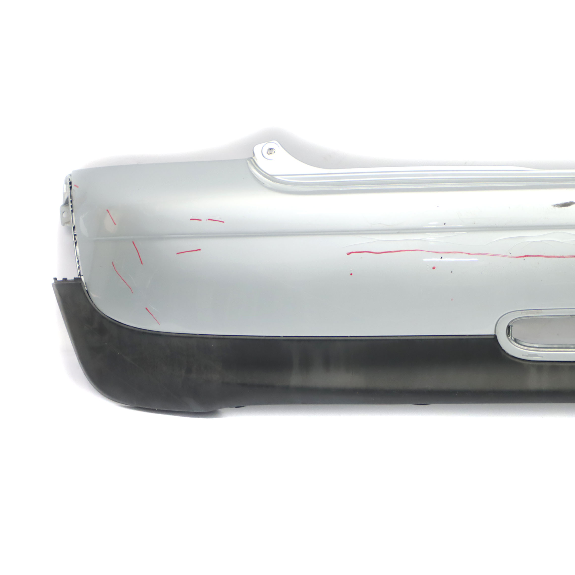 Mini R56 R57 Rear Bumper Trim Panel Pure Silver Metallic - 900